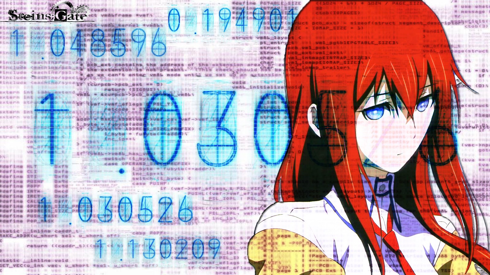 Steins Gate Makise Kurisu Anime Girls Anime Numbers 1600x900