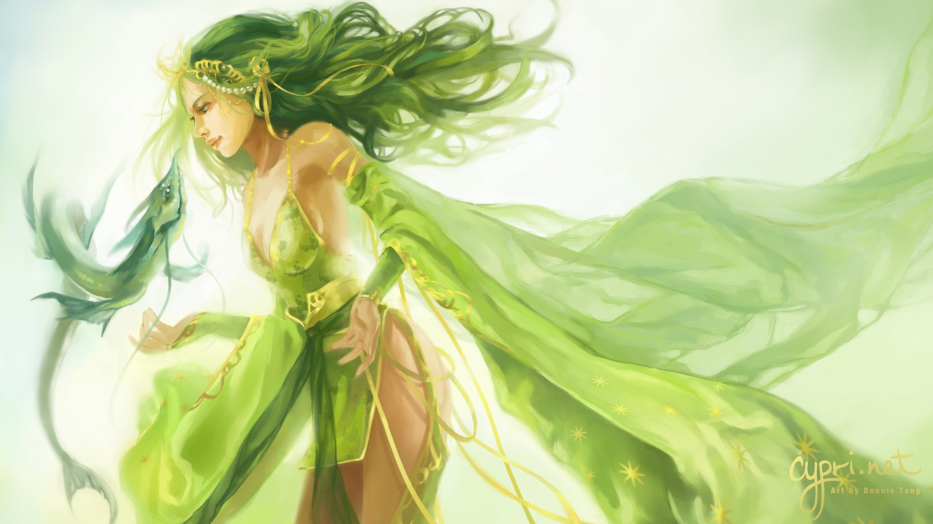 Final Fantasy IV Rydia Final Fantasy Green Hair 1920x1080