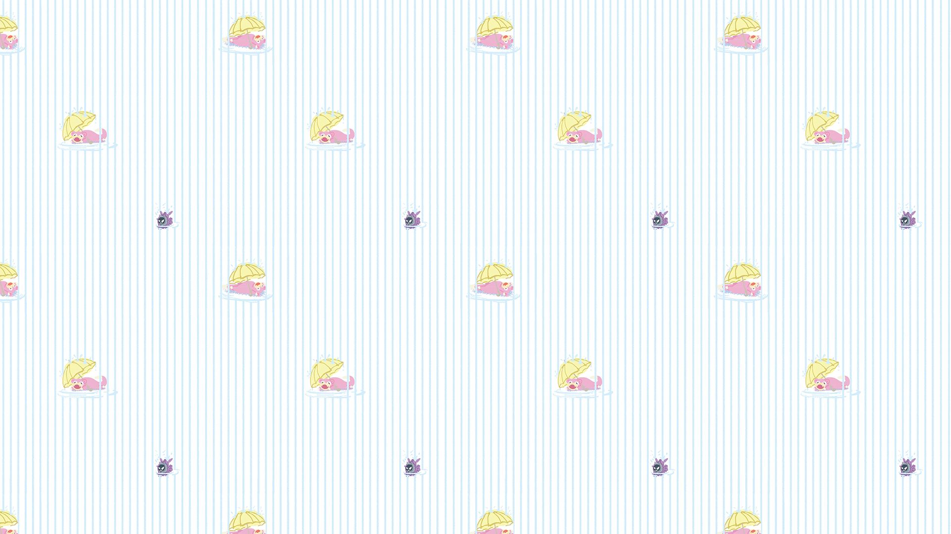 Pokemon Tile Cartoon Pattern 1920x1080