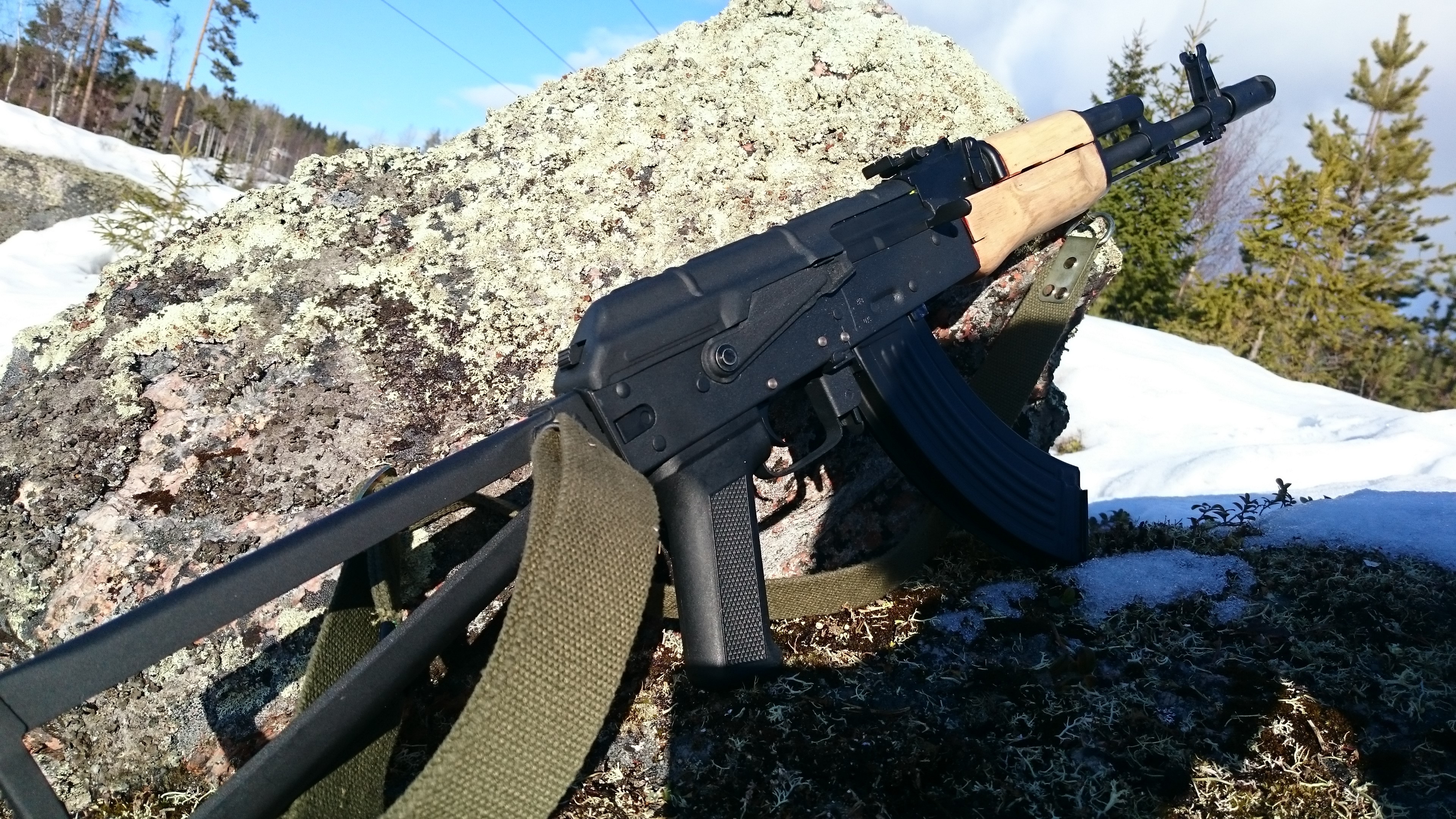 Weapon Airsoft Rifles Russia Kalashnikov 3840x2160