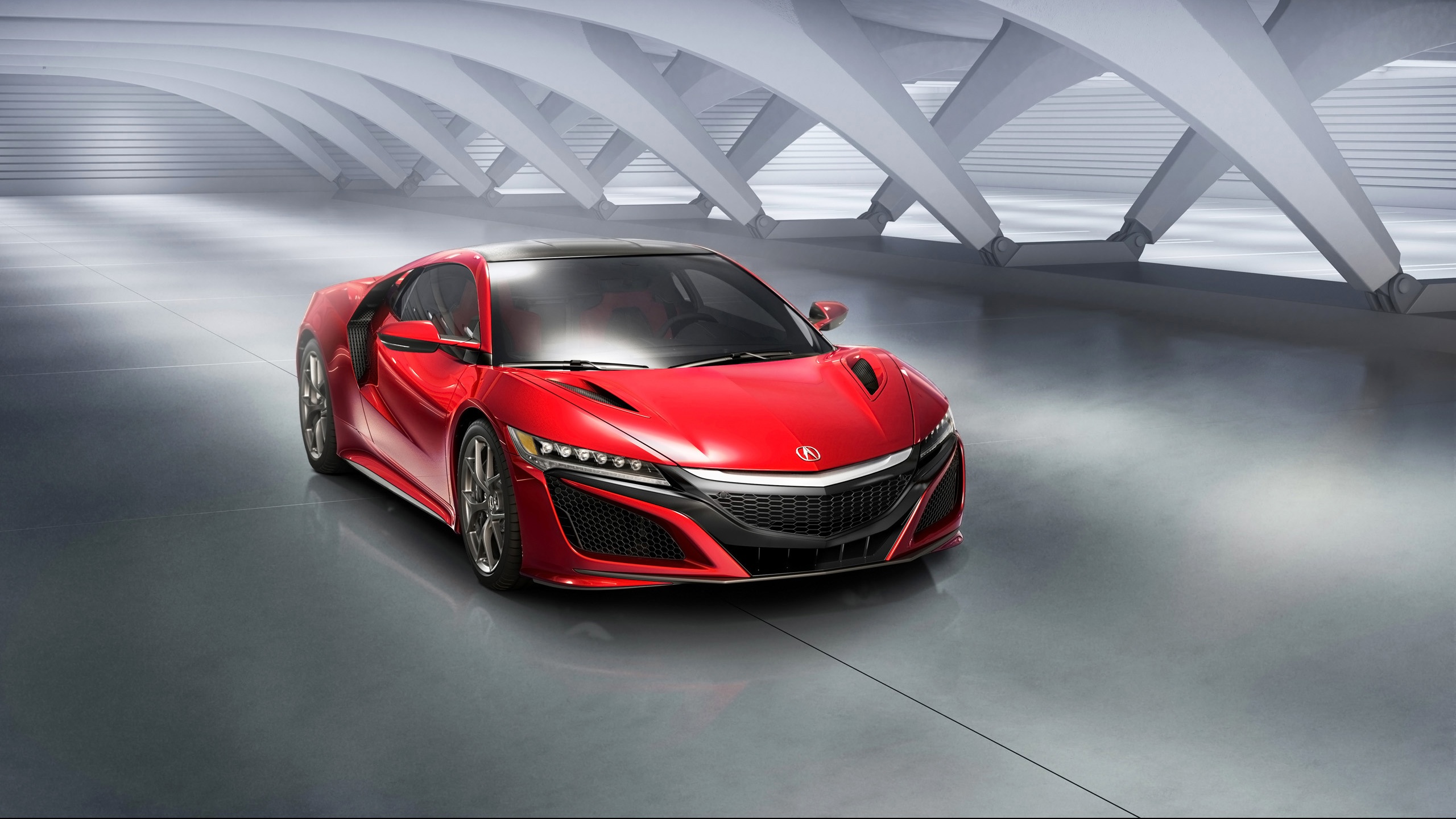 Acura Vehicle Acura NSX Sport Car Red Car Car 2560x1440