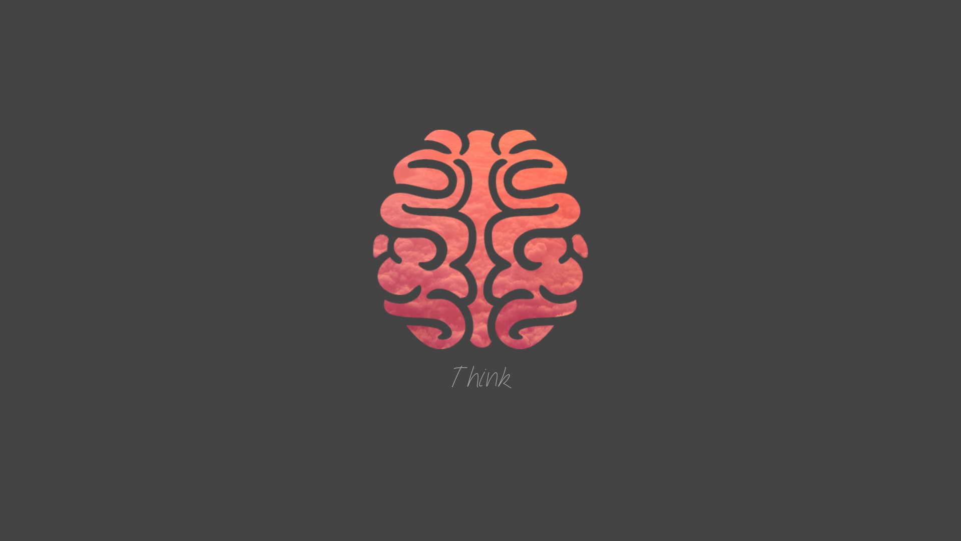 Brain Minimalism Simple Background 1920x1080