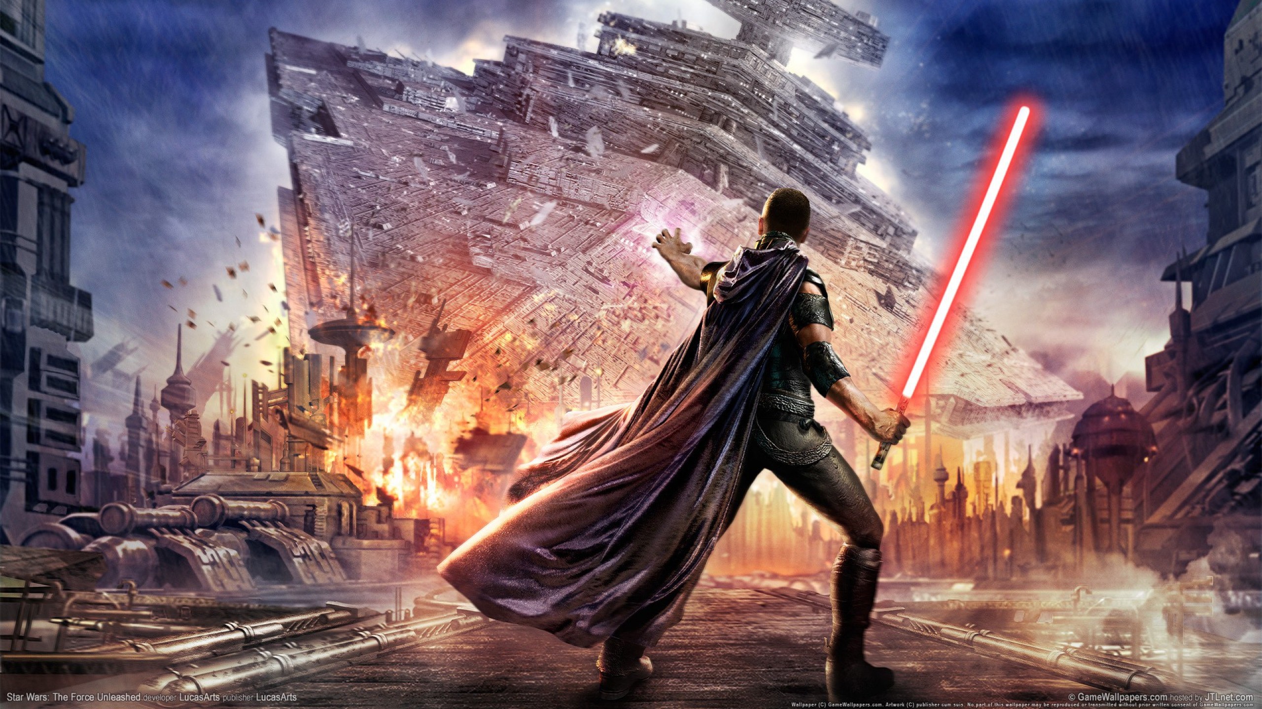 Star Wars Video Games Star Wars The Force Unleashed Video Game Art Star Destroyer 2560x1440