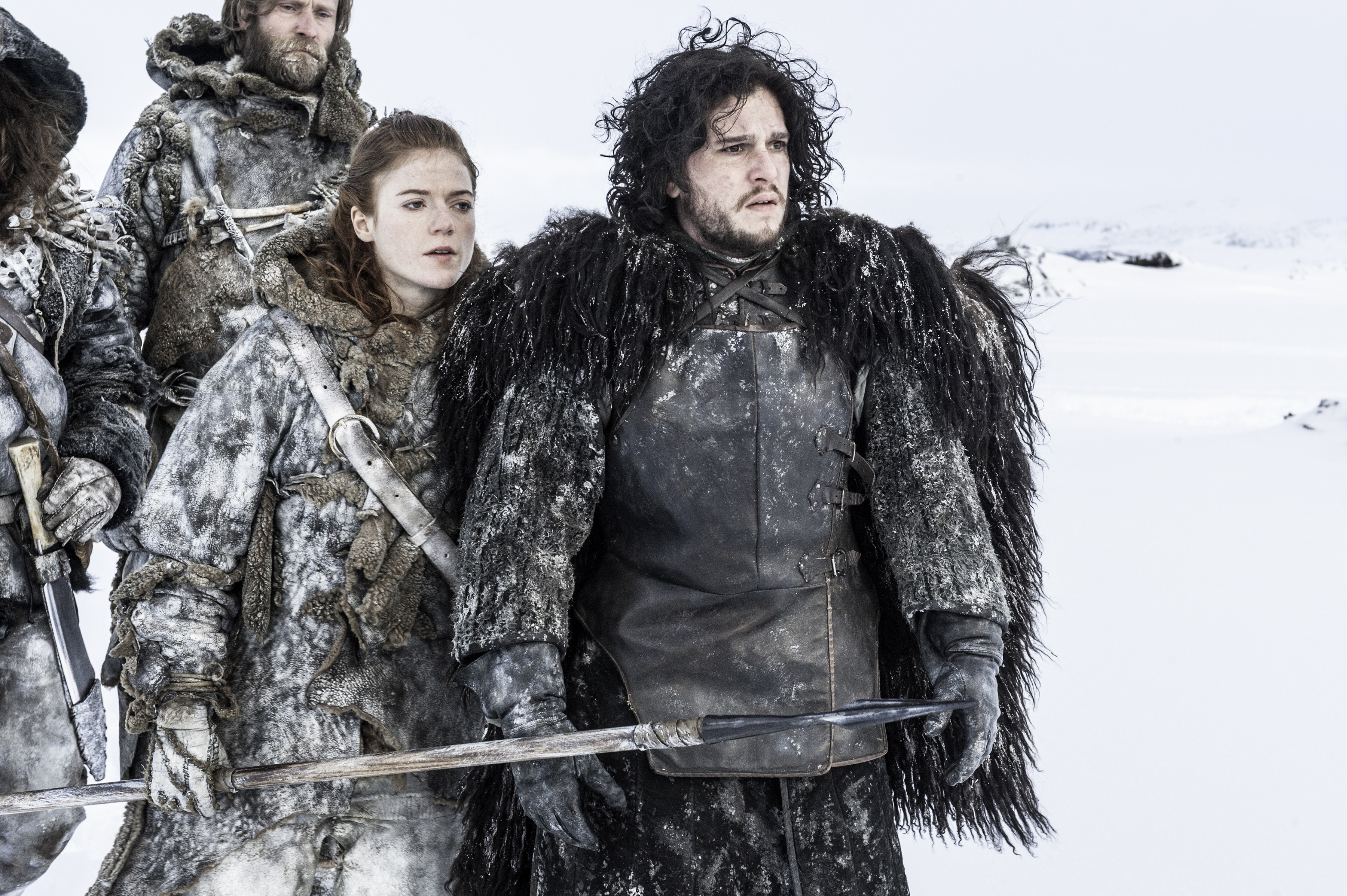 Game Of Thrones Jon Snow Kit Harington Ygritte Rose Leslie 3600x2395