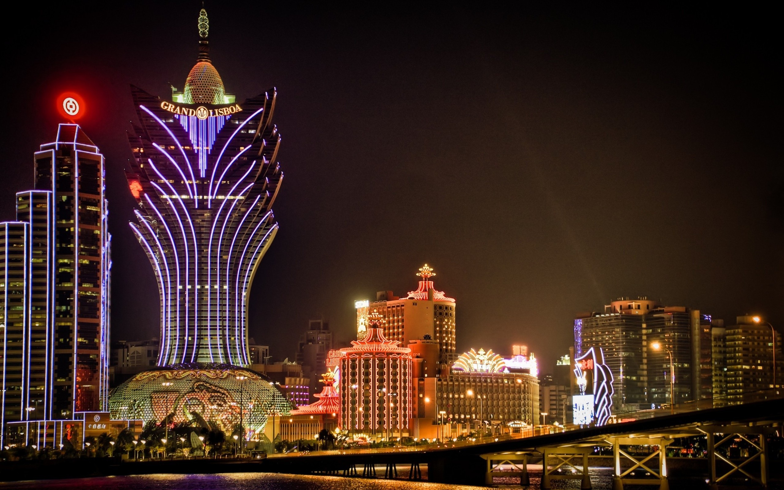 Macau China Grand Lisboa Hotel 2560x1600
