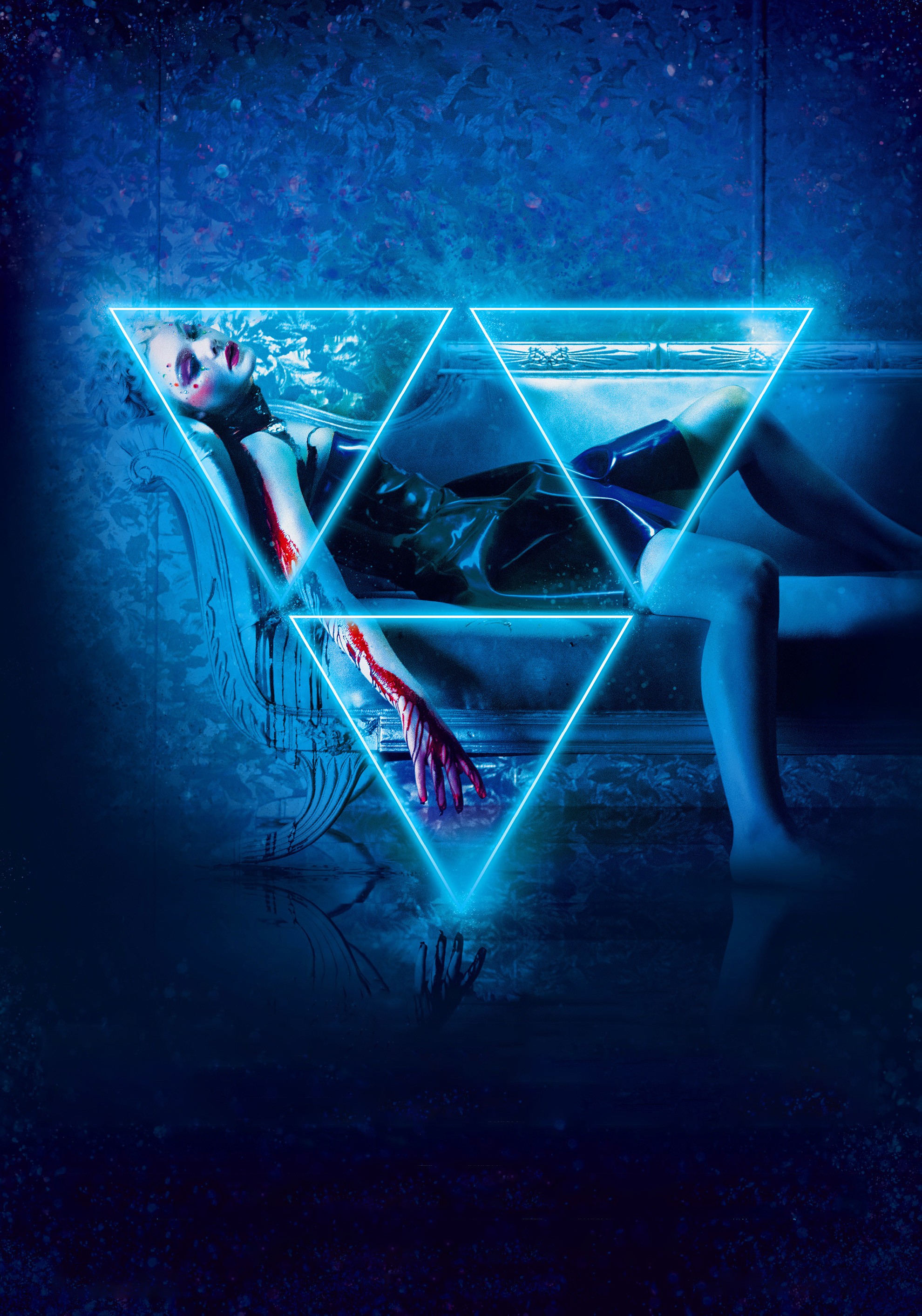 The Neon Demon Movie Poster Movies Triangle Blue Cyan Dark 1980x2828