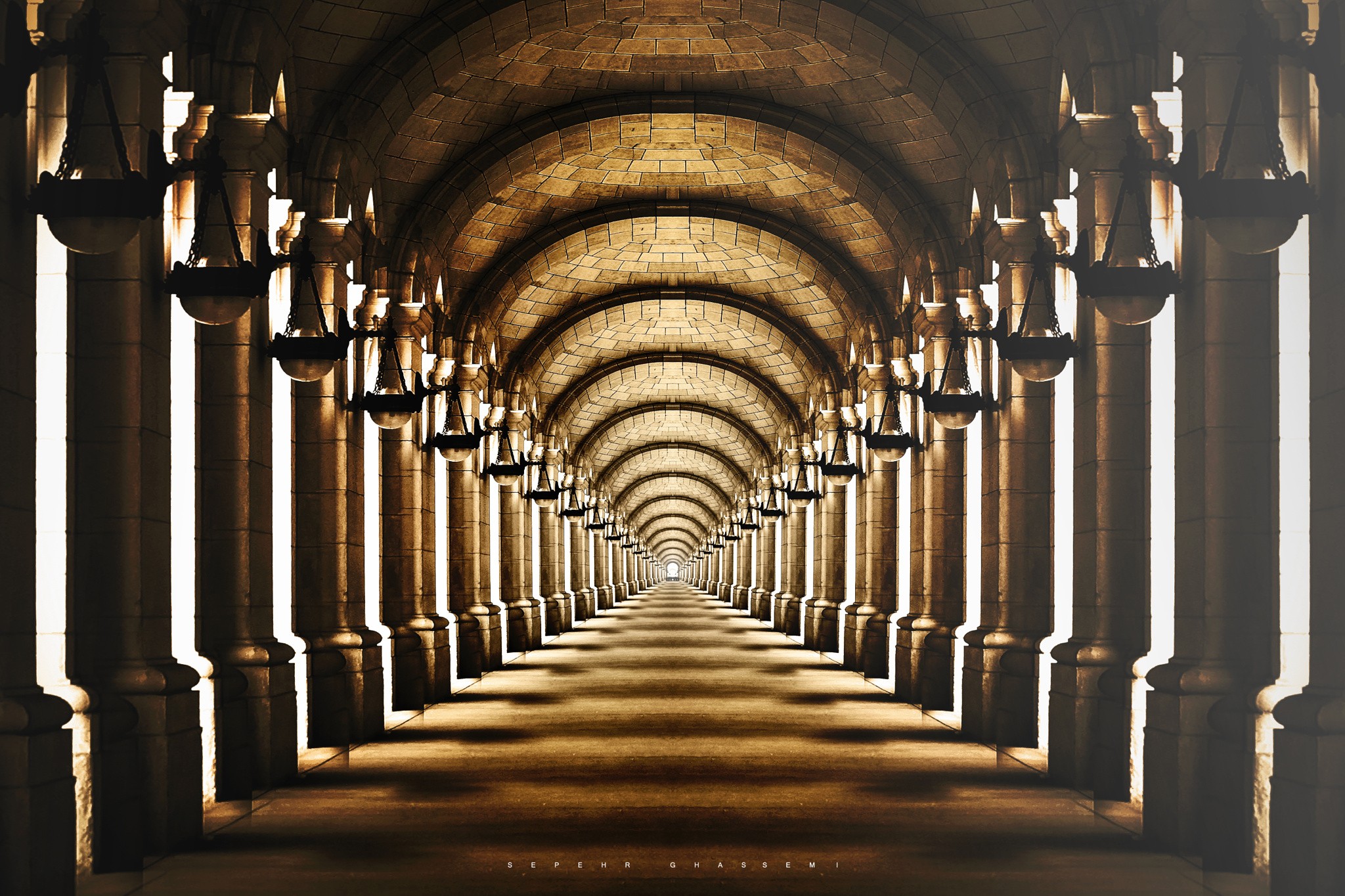 Arch Urban Architecture Passage Washington D C Washington Beige Photo Manipulation 2048x1364