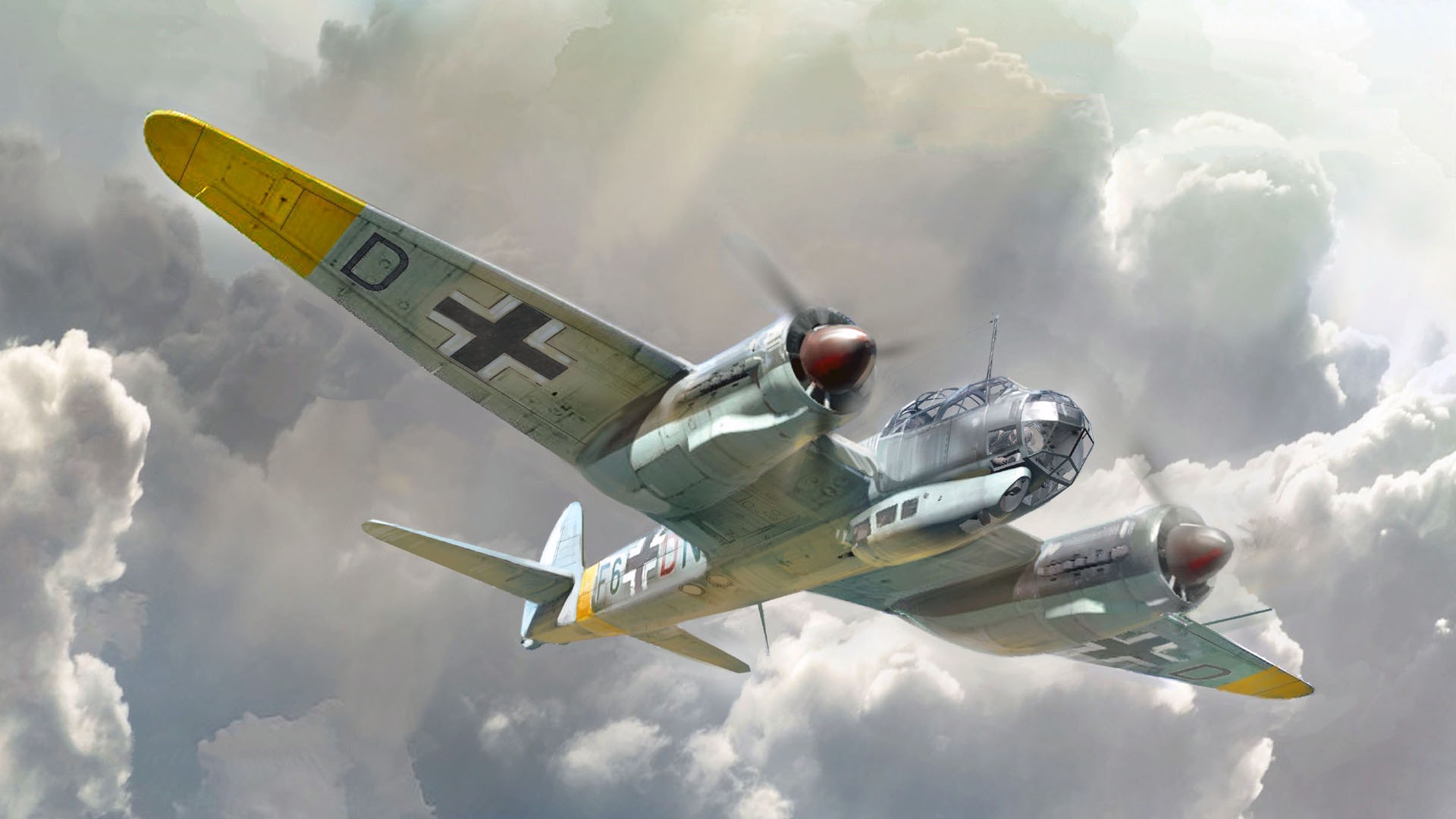 Military Vehicle Military Aircraft Aircraft Warplanes Ju 88 Junkers World War Ii 1920x1080