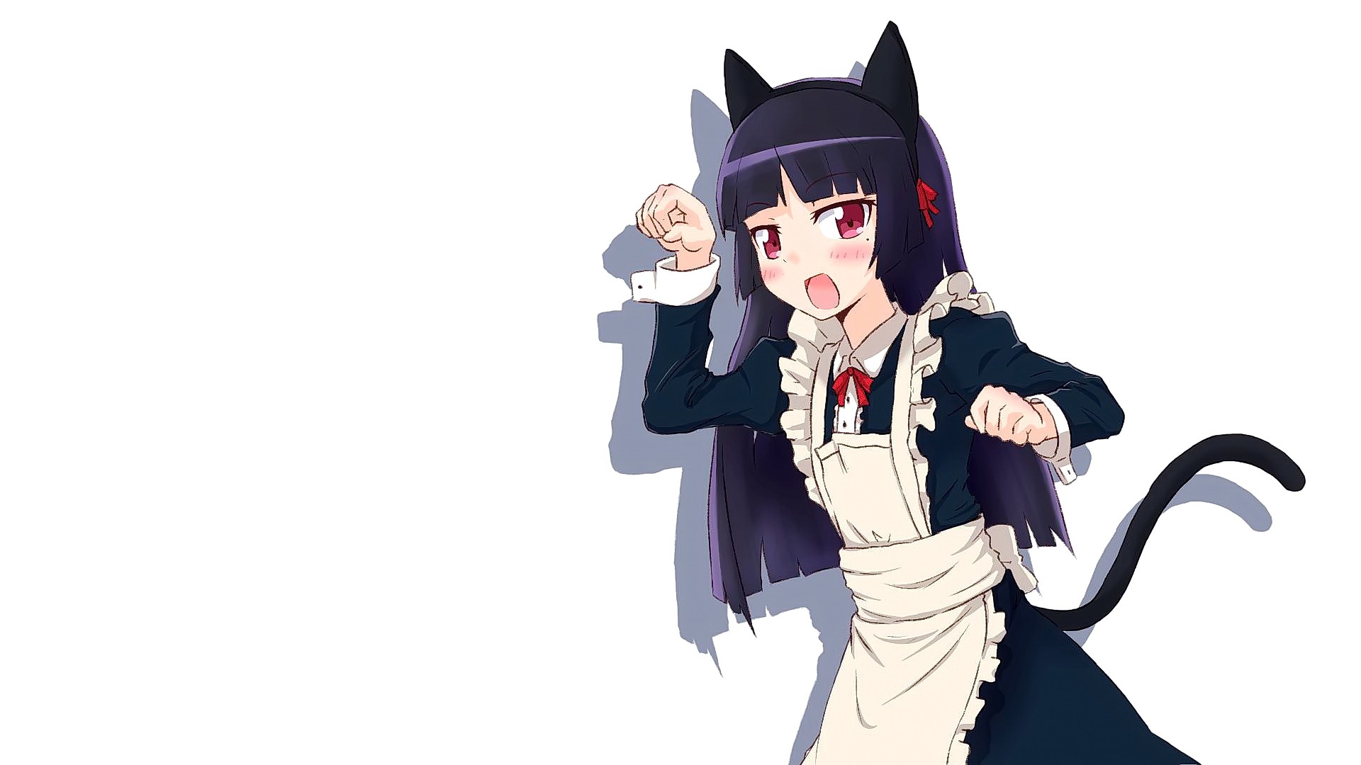 Anime Anime Girls Cat Girl Ore No Imouto Ga Konnani Kawaii Wake Ga Nai Gokou Ruri Maid Outfit Nekomi 1920x1080