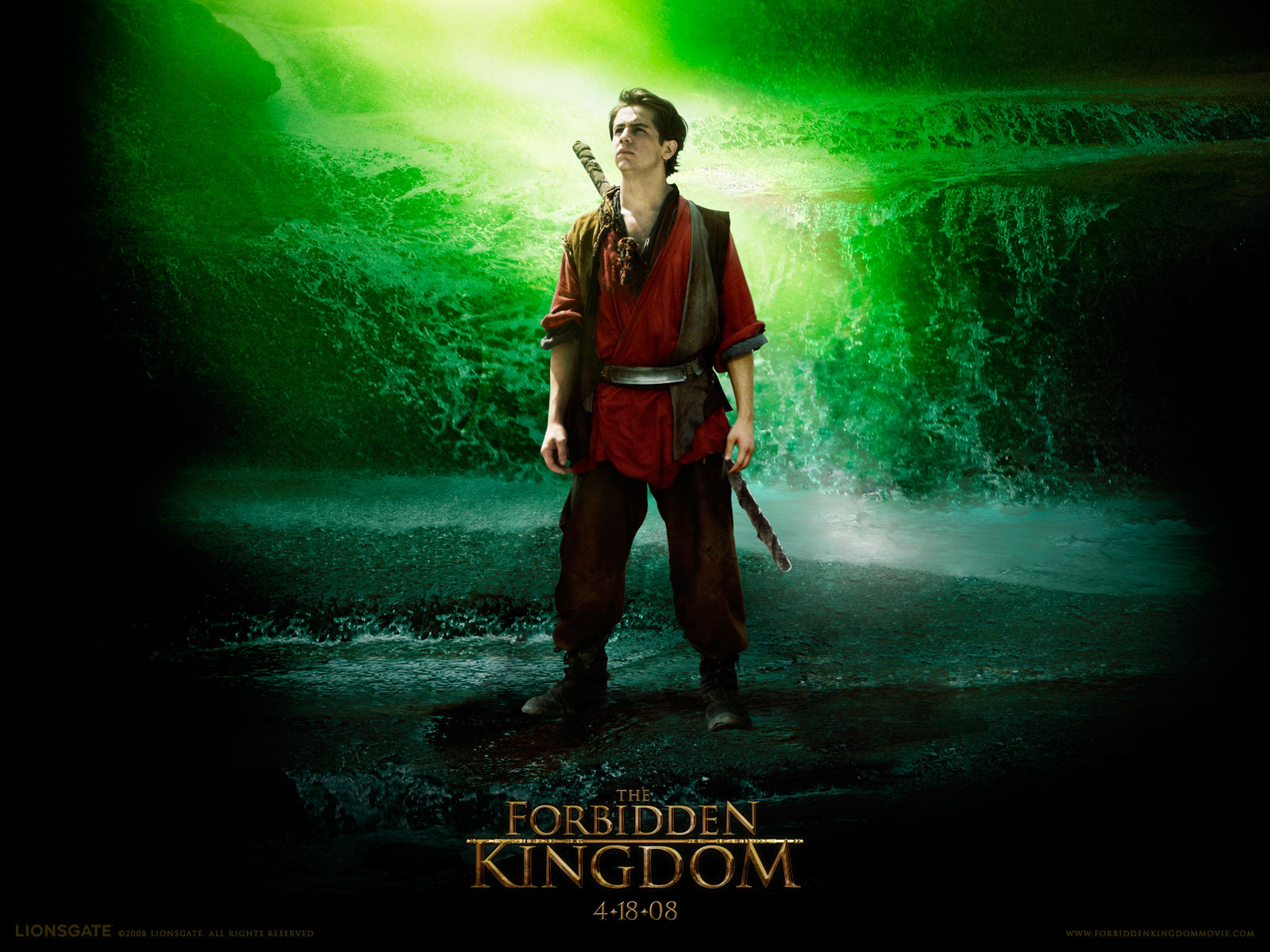 Movies The Forbidden Kingdom Men Green Movie Poster 2008 Year Fantasy Men 1600x1200