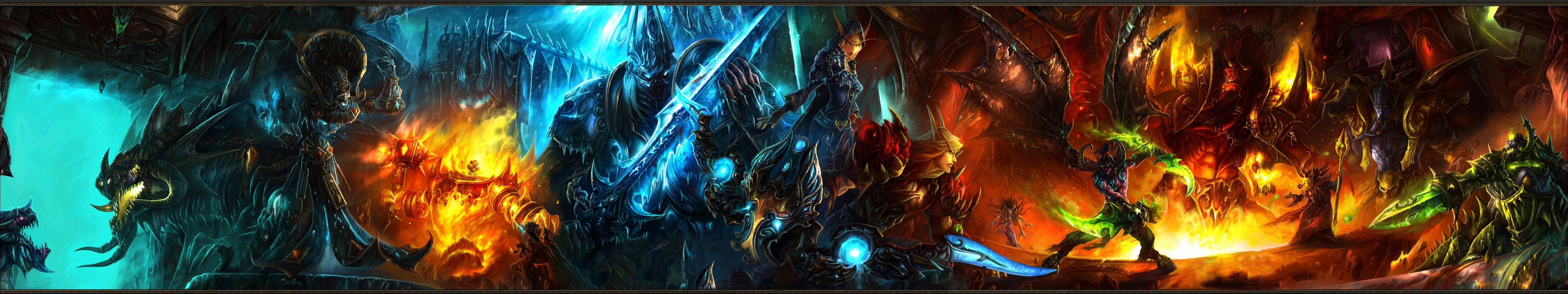 World Of Warcraft Wrath Of The Lich King World Of Warcraft Arthas Video Games Video Game Art 4723x886