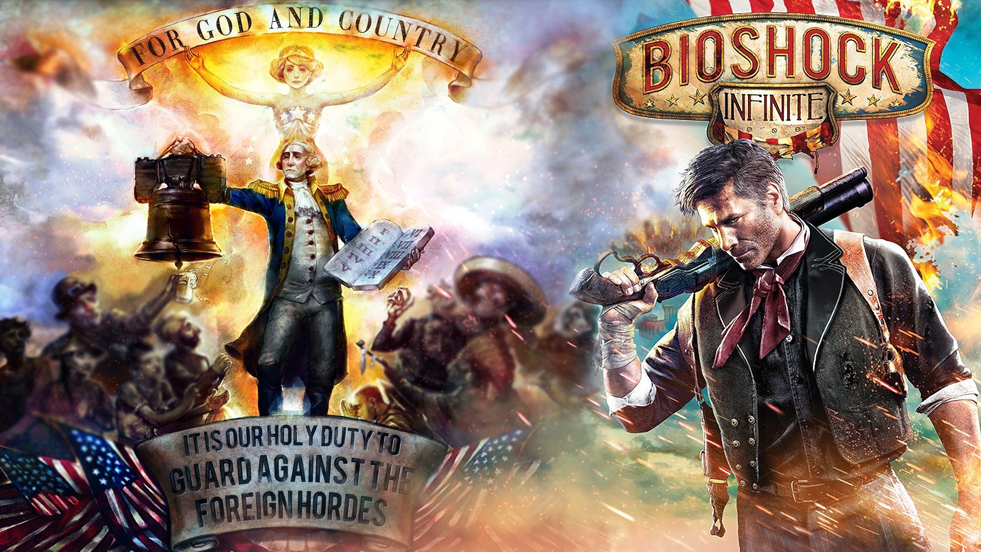 BioShock BioShock Infinite Booker DeWitt Columbia Bioshock 1920x1080