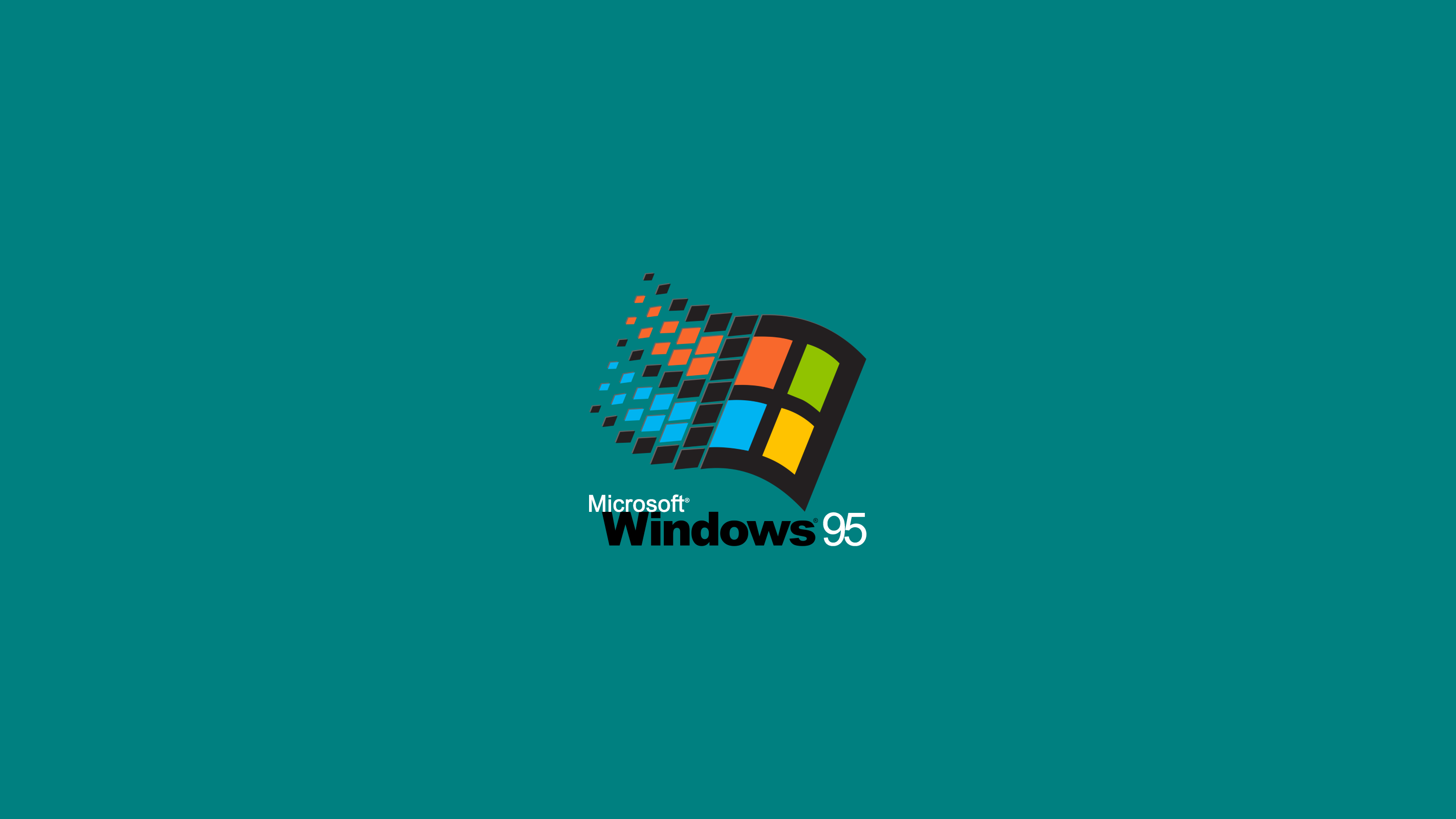 Windows 95 Microsoft Windows Logo Digital Art 2845x1600