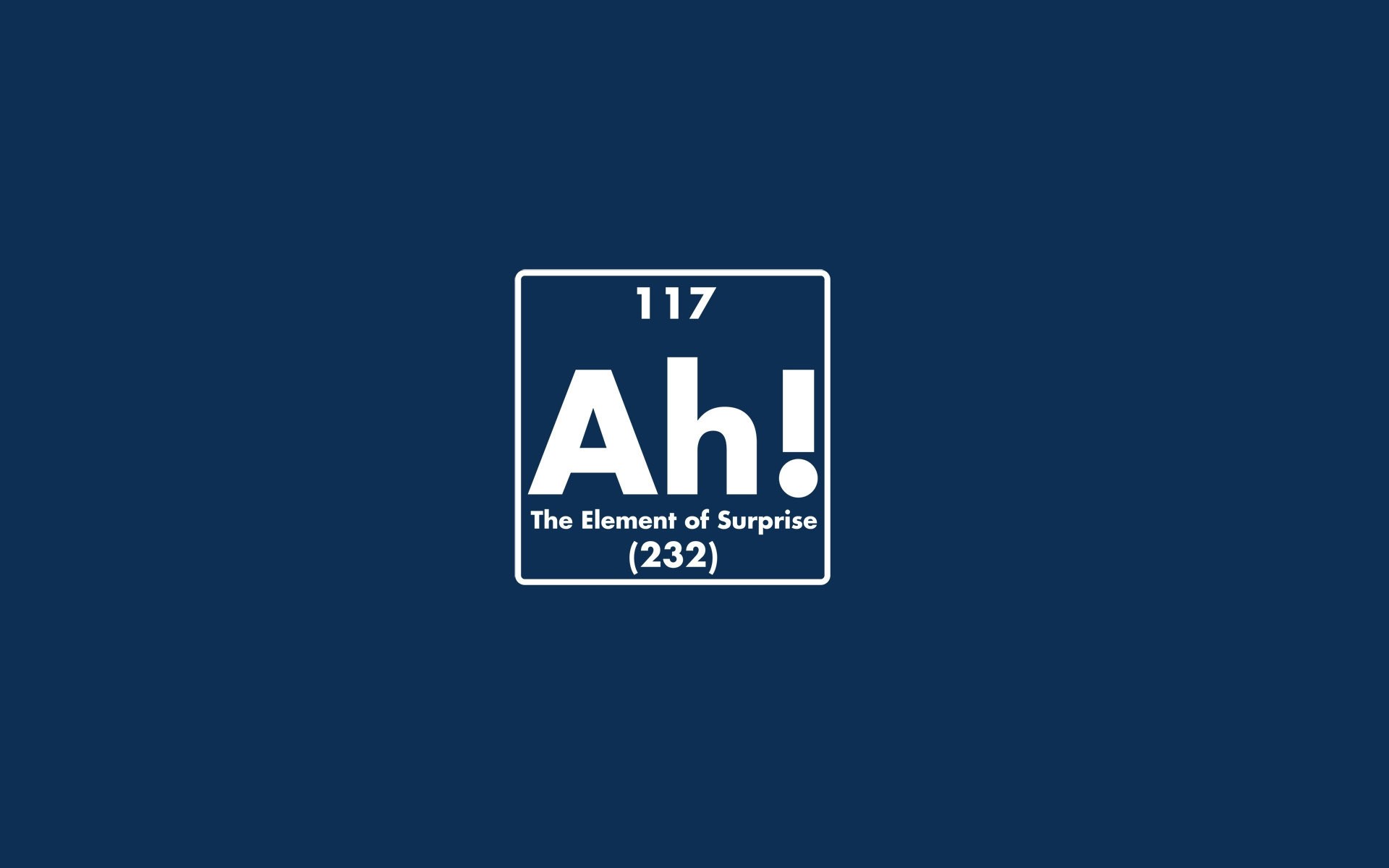 Artwork Humor Simple Background Periodic Table Blue 1920x1200