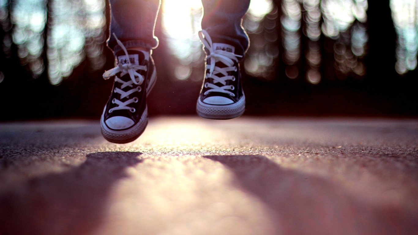 Converse Shoes Outdoors 1366x768