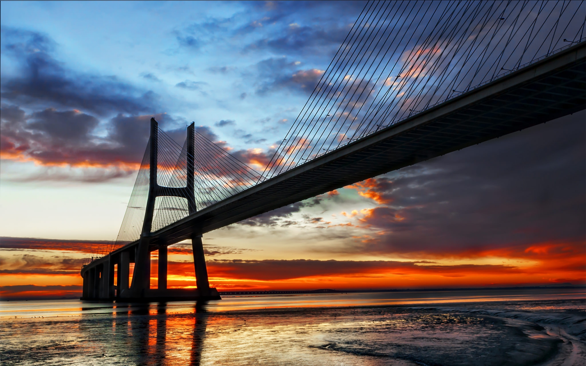 Man Made Vasco Da Gama Bridge 1920x1200