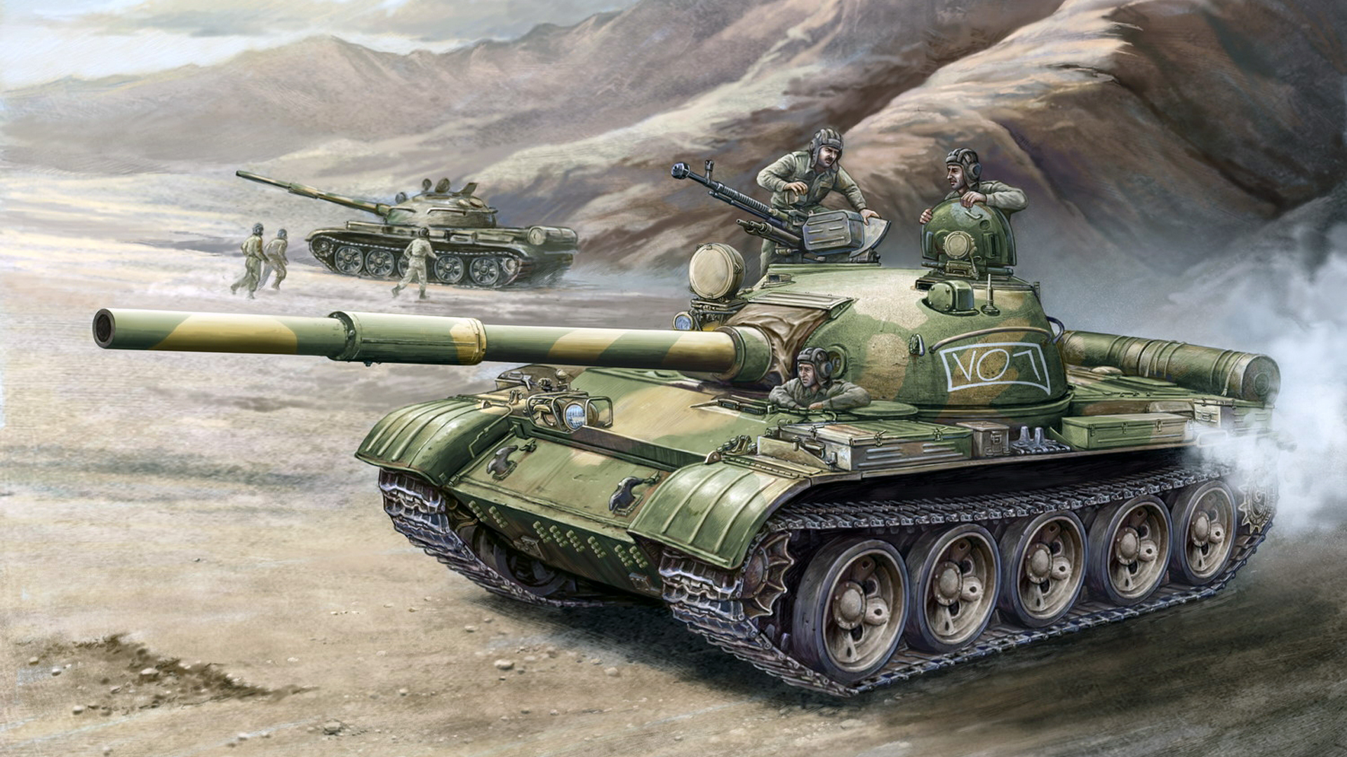 T 62 Tank Artistic 1920x1080