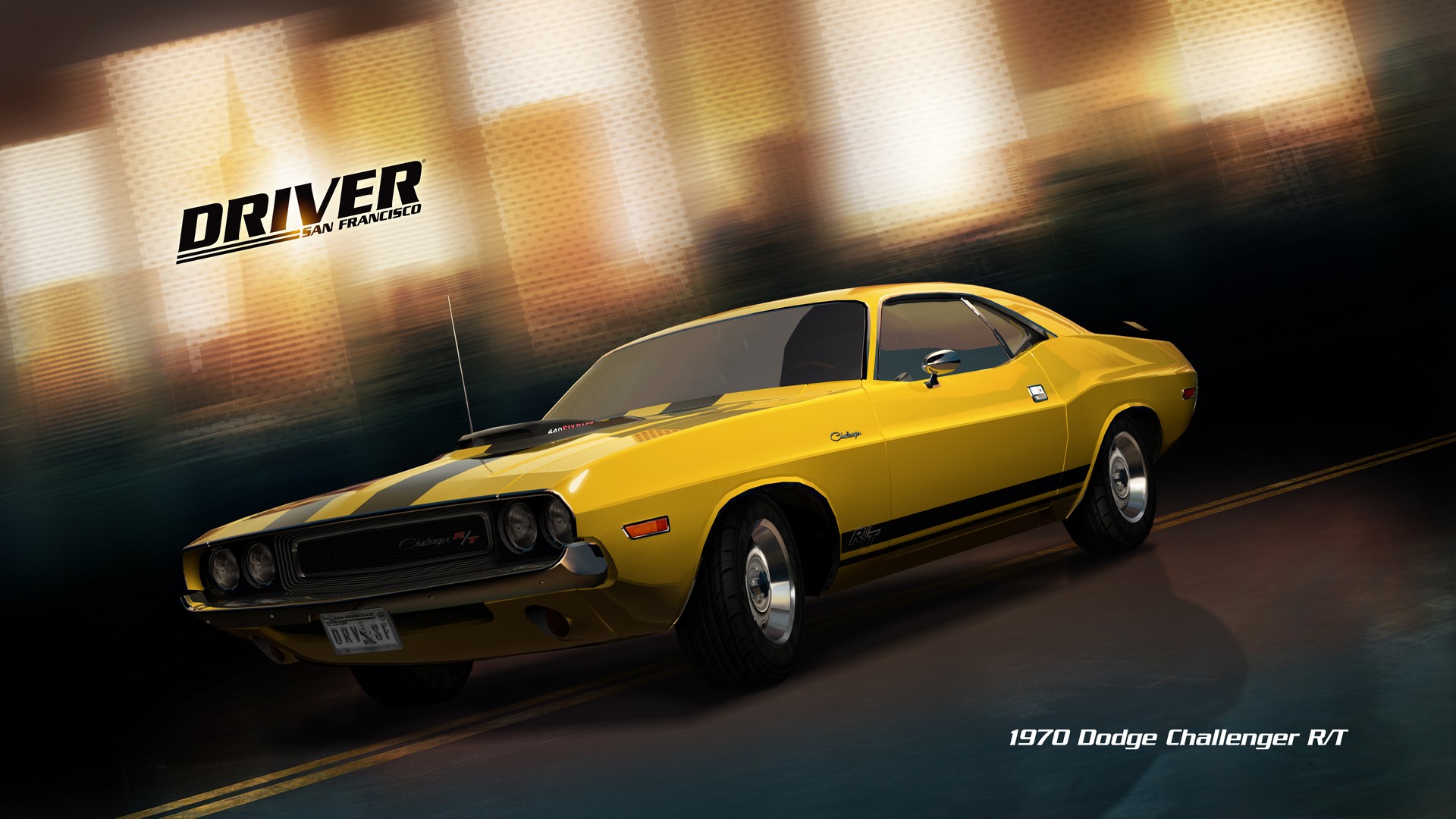 Video Games Driver San Francisco Dodge Challenger Driver Video Game Racing Stripes 1920x1080