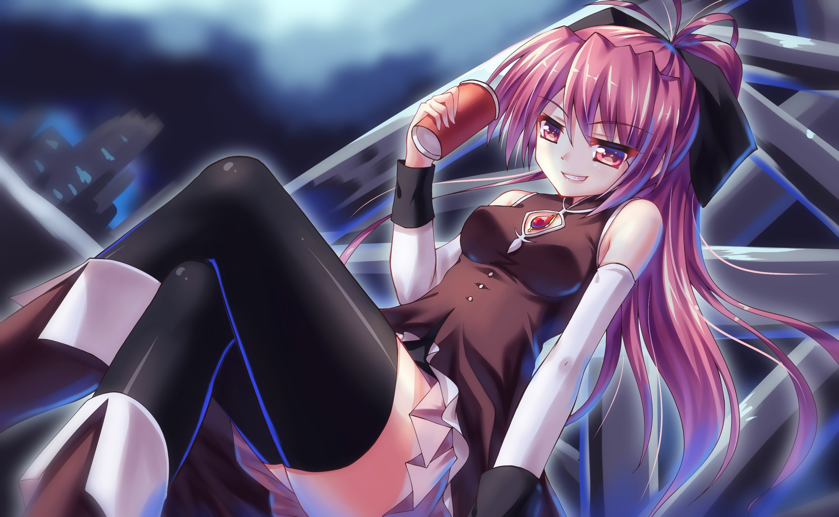 Anime Anime Girls Mahou Shoujo Madoka Magica Sakura Kyoko 2737x1688