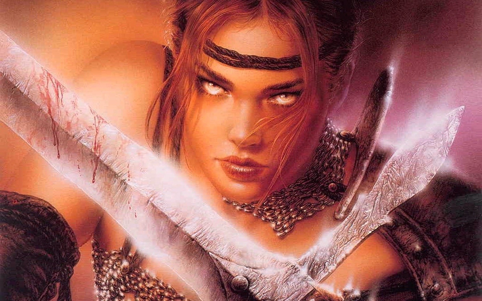 Luis Royo Women Sword Fantasy Girl 1680x1050