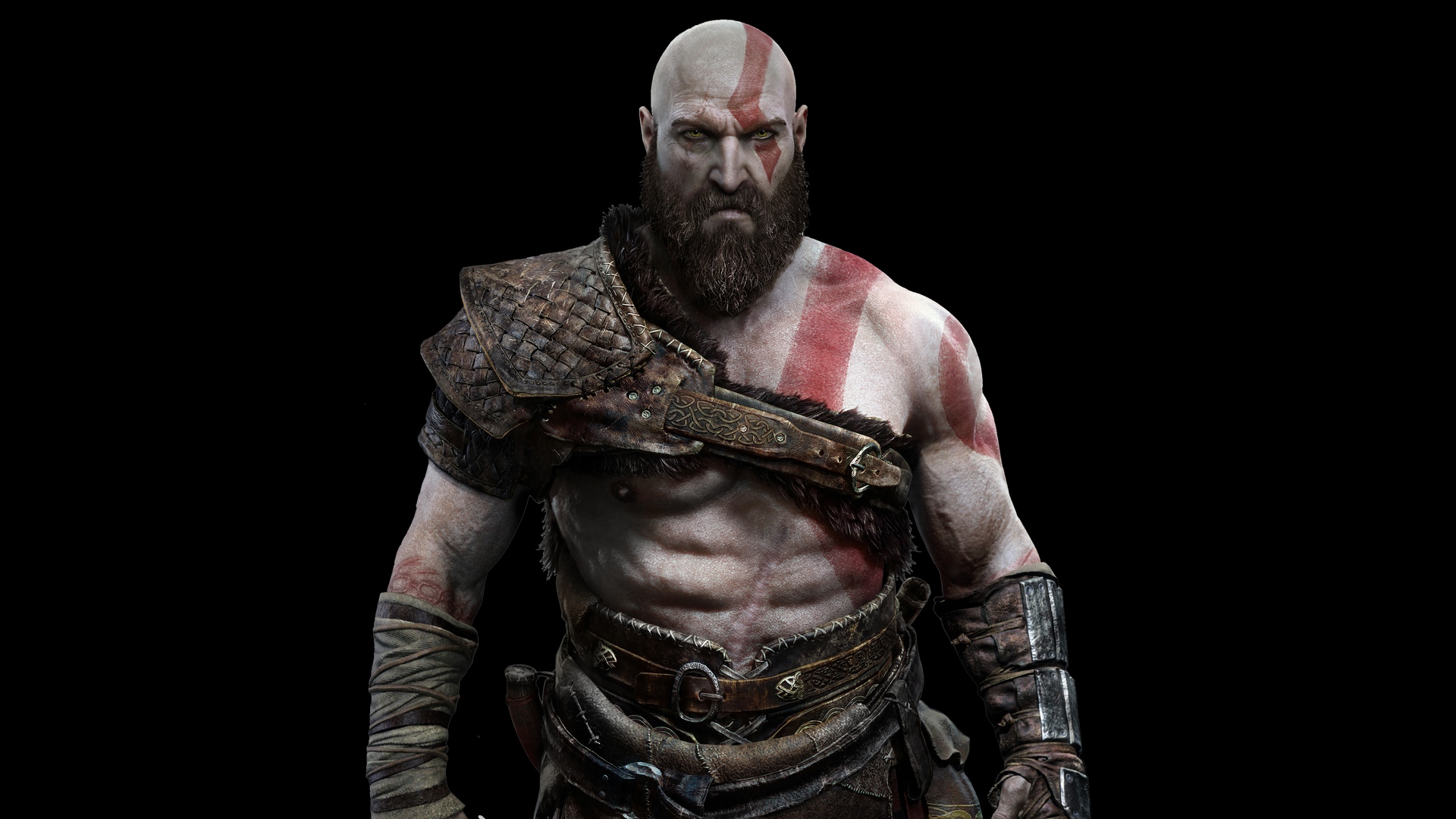 Video Games God Of War Kratos Beards Tattoo God Of War 2018 1920x1080