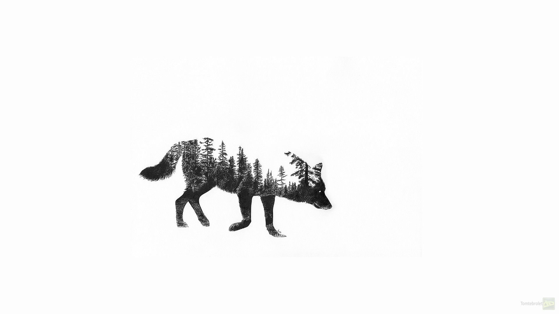 Fantasy Art Wolf Forest 1920x1080