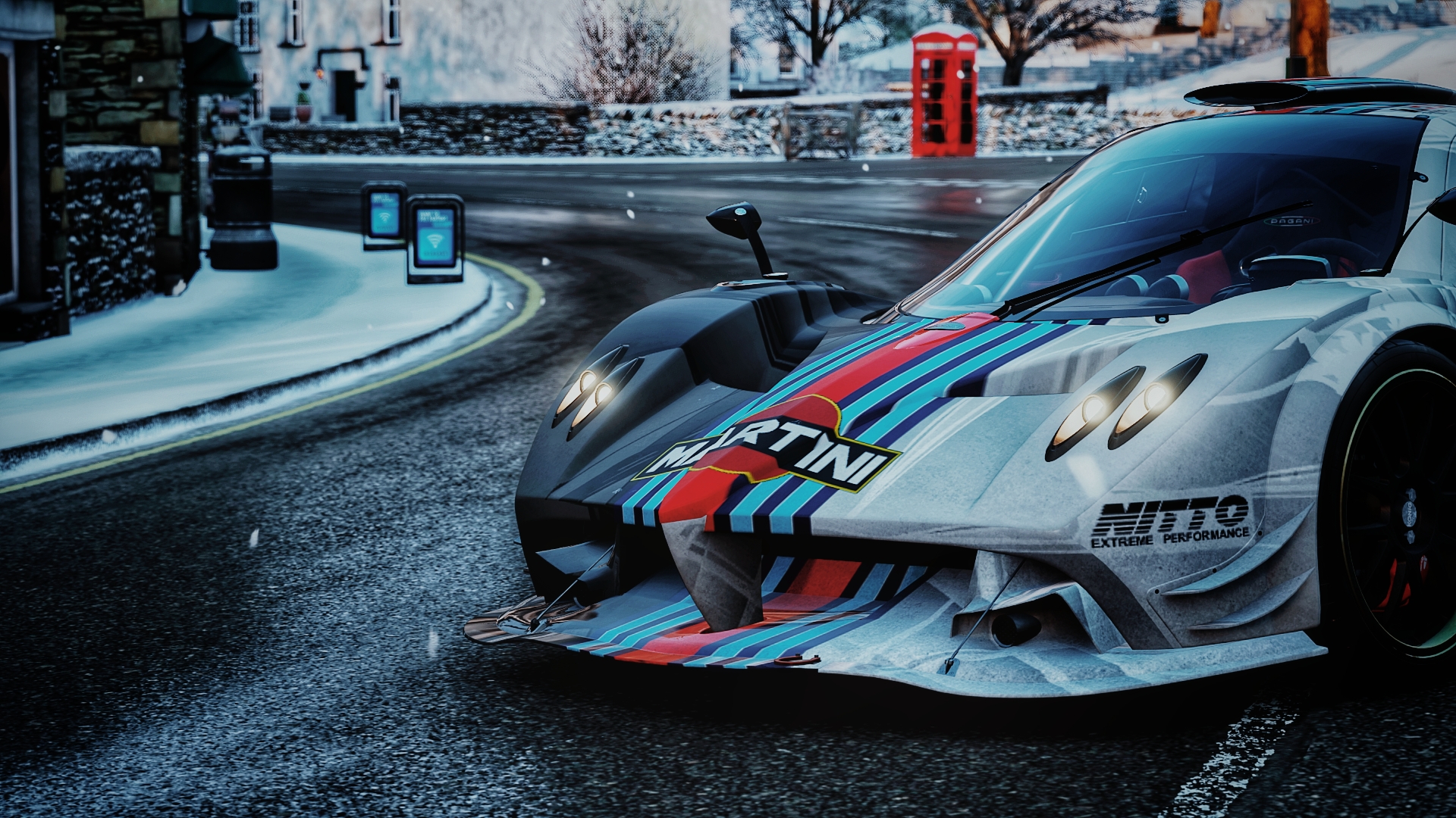 Pagani Pagani Zonda R Forza Horizon 4 Car Video Games Martini Martini Racing Design 1920x1080