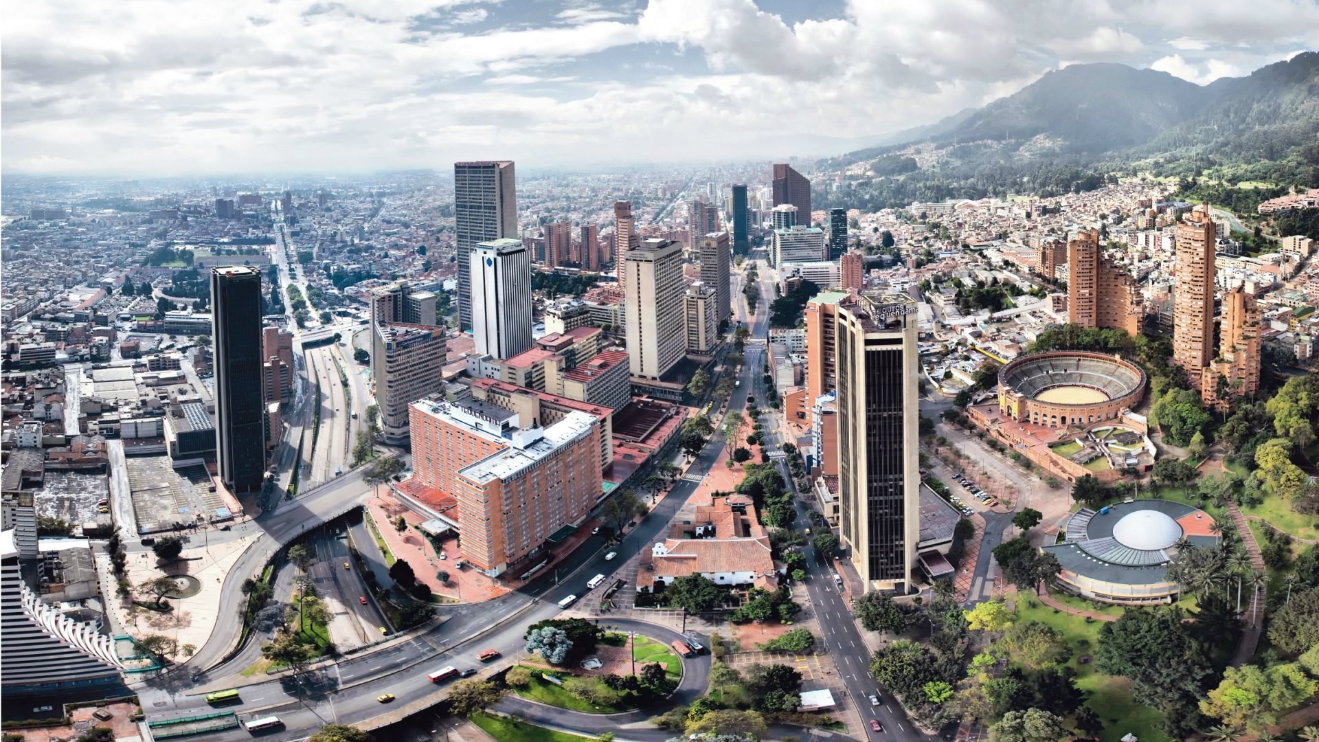 Colombia City Cityscape Skyscraper 1920x1080