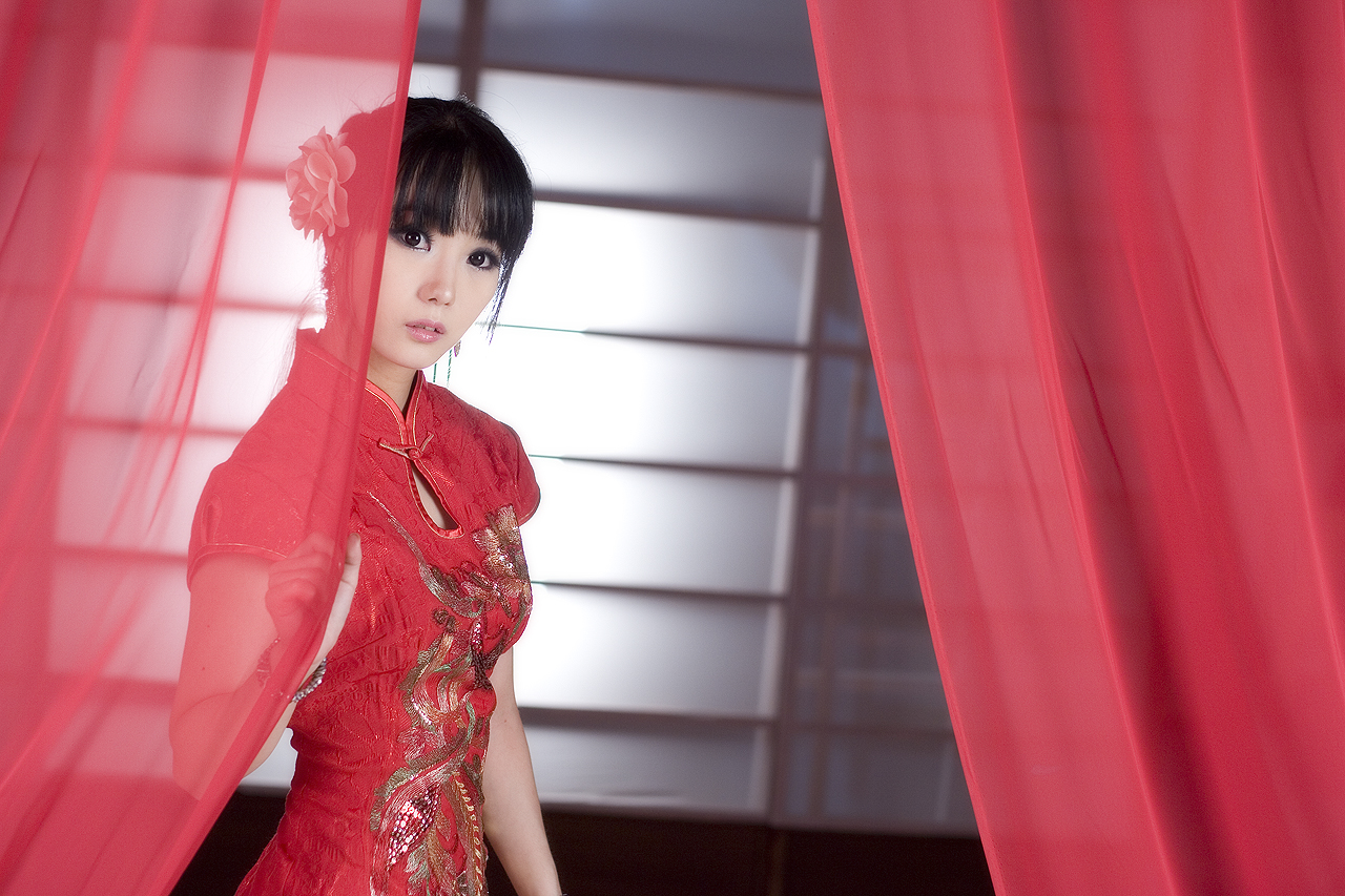 Cheongsam Chinese Dress Asian Women Model Korean Qipao Im Soo Yeon 1280x853