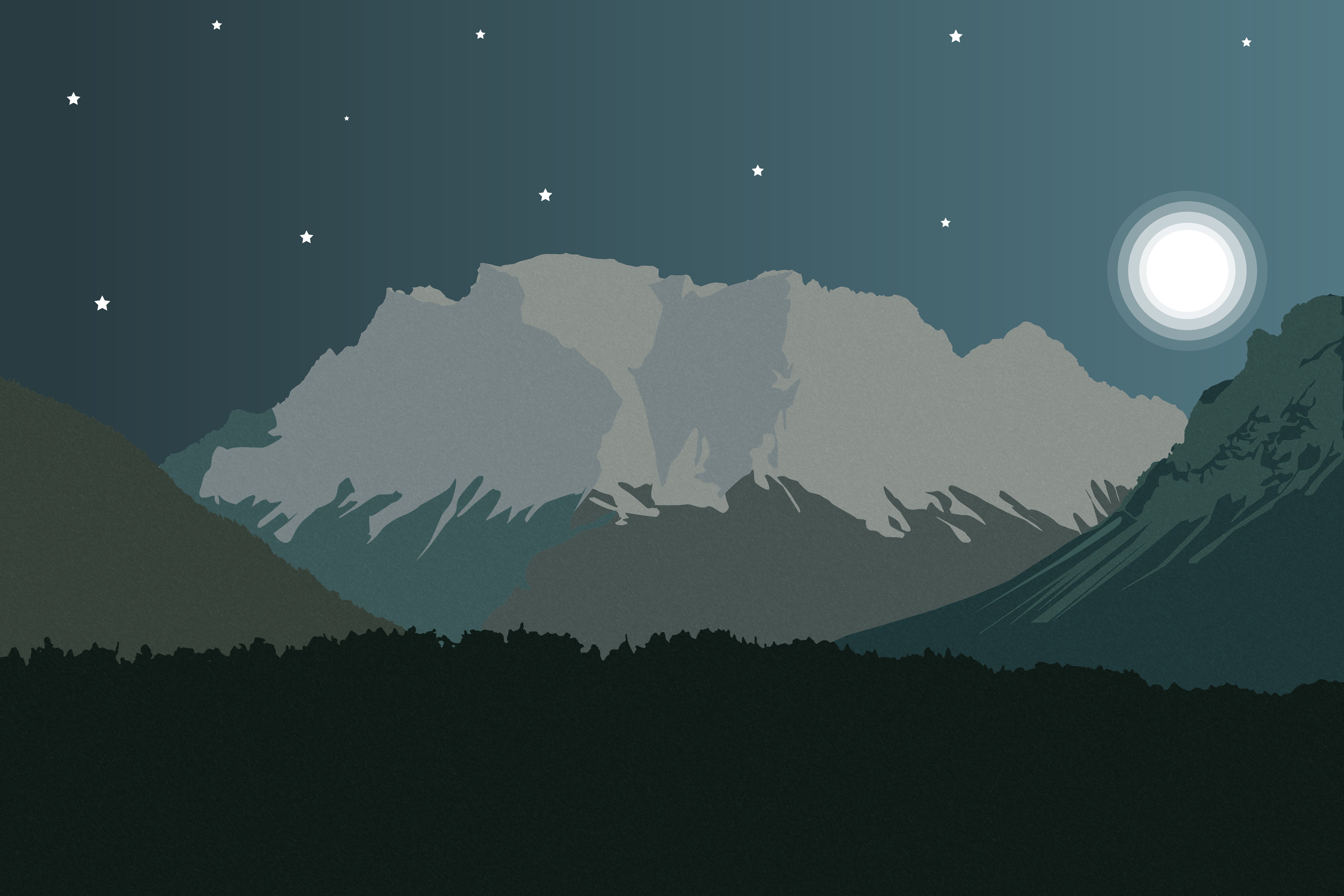 Vector Vector Graphics Simple Adobe Nature Mountains 6000x4000