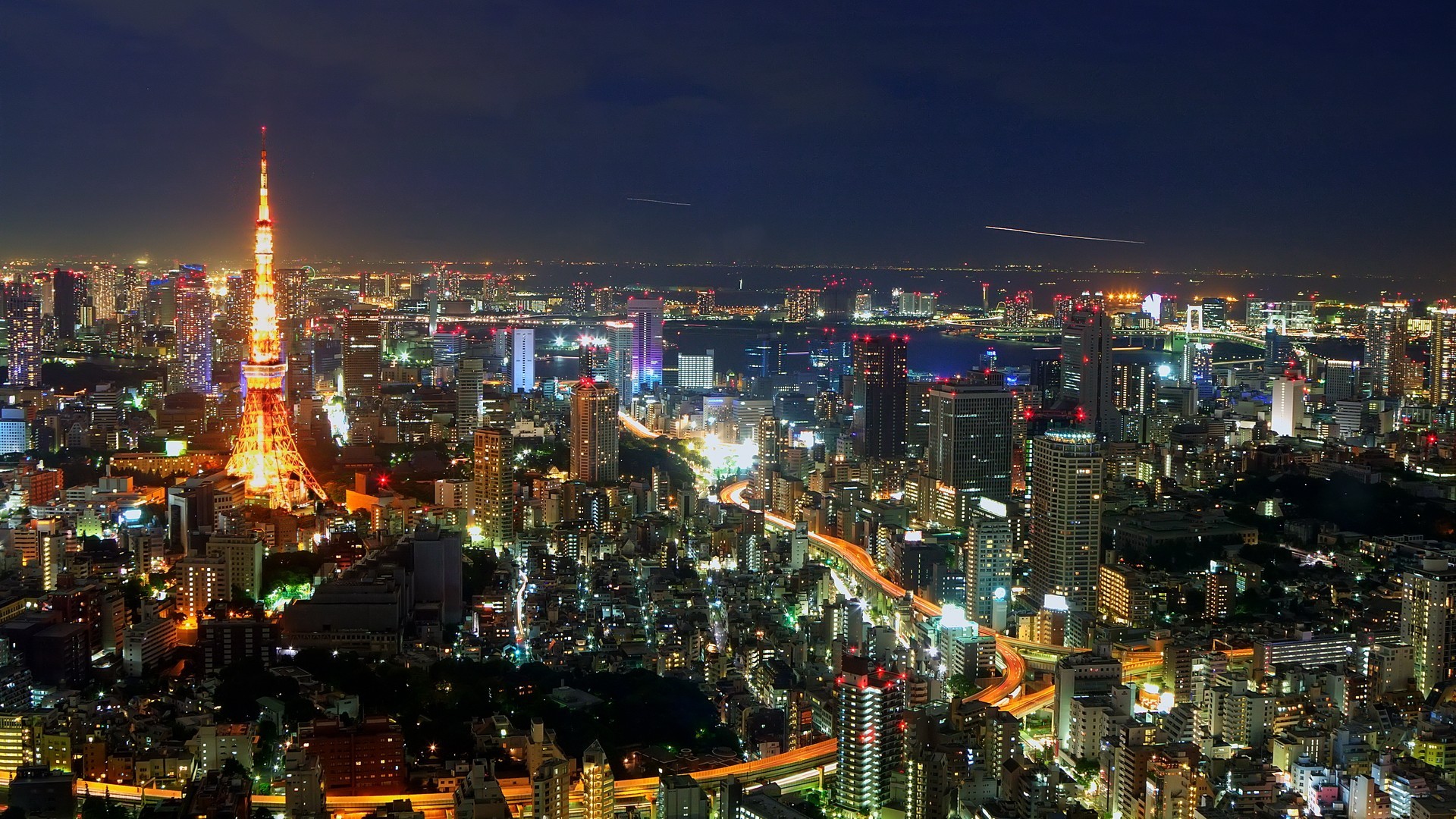 City Cityscape Tokyo Japan Tokyo Tower 1920x1080