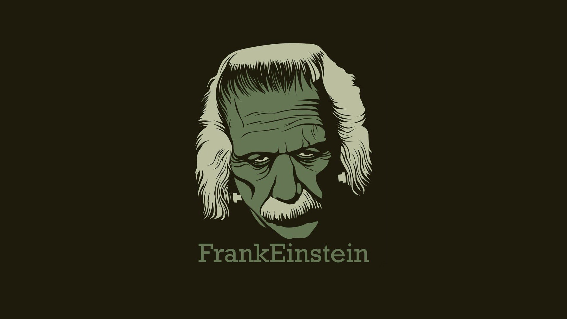 Minimalism Monster Of Frankenstein Albert Einstein 1920x1080