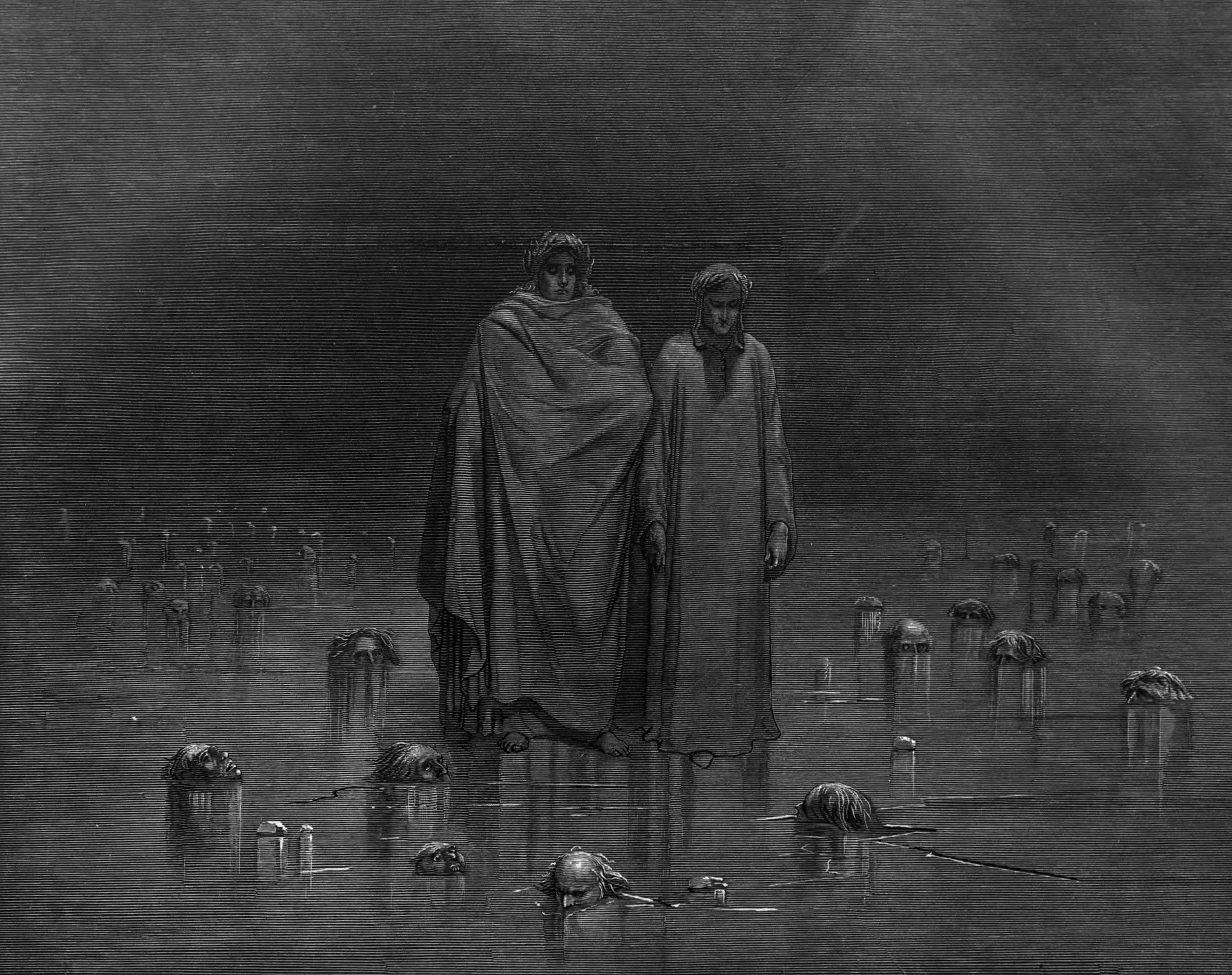 The Divine Comedy Dantes Inferno Gustave Dore Dante Alighieri Classic Art Lithograph 2721x2153