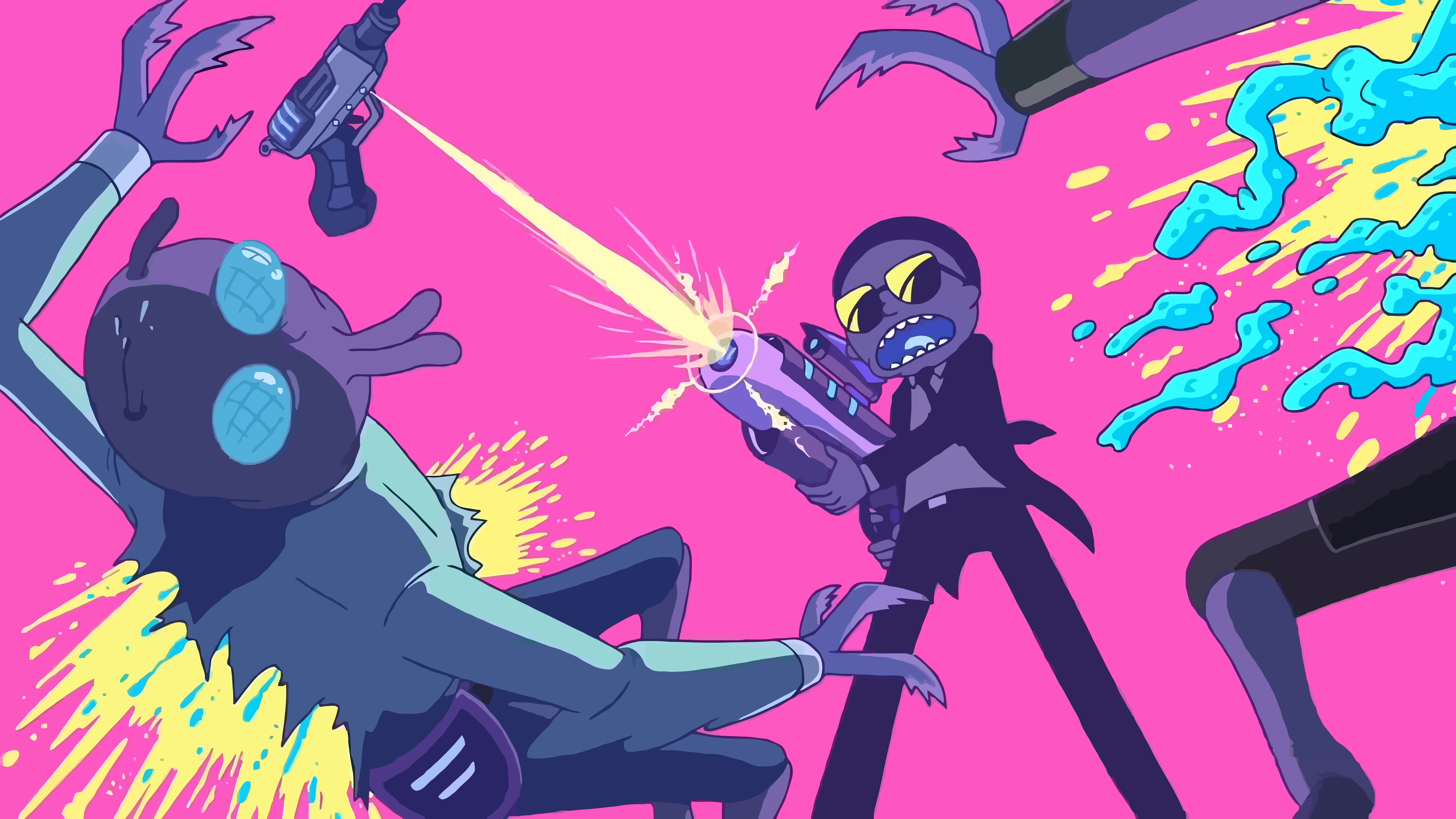 Rick And Morty Run The Jewels Vector Graphics 8000x4500