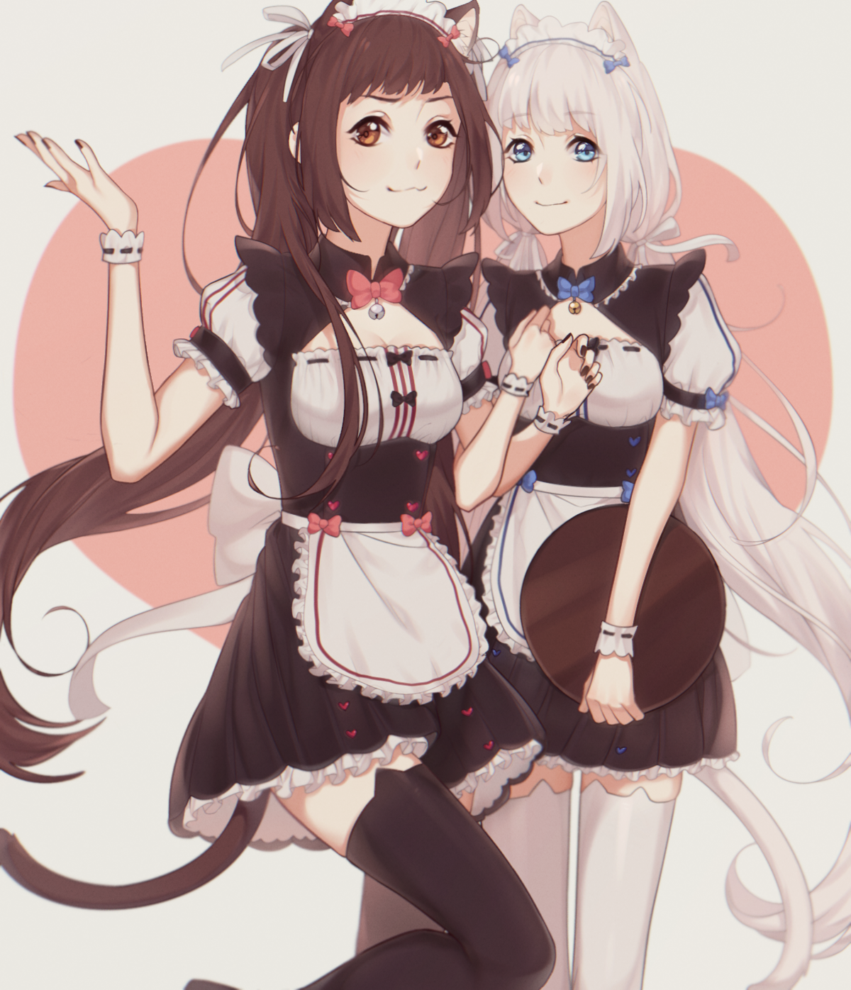 Neko Para Anime Girls Chocolat Nekopara Vanilla Nekopara Neko Ears Maid Outfit Nekomimi Cat Girl 1200x1396