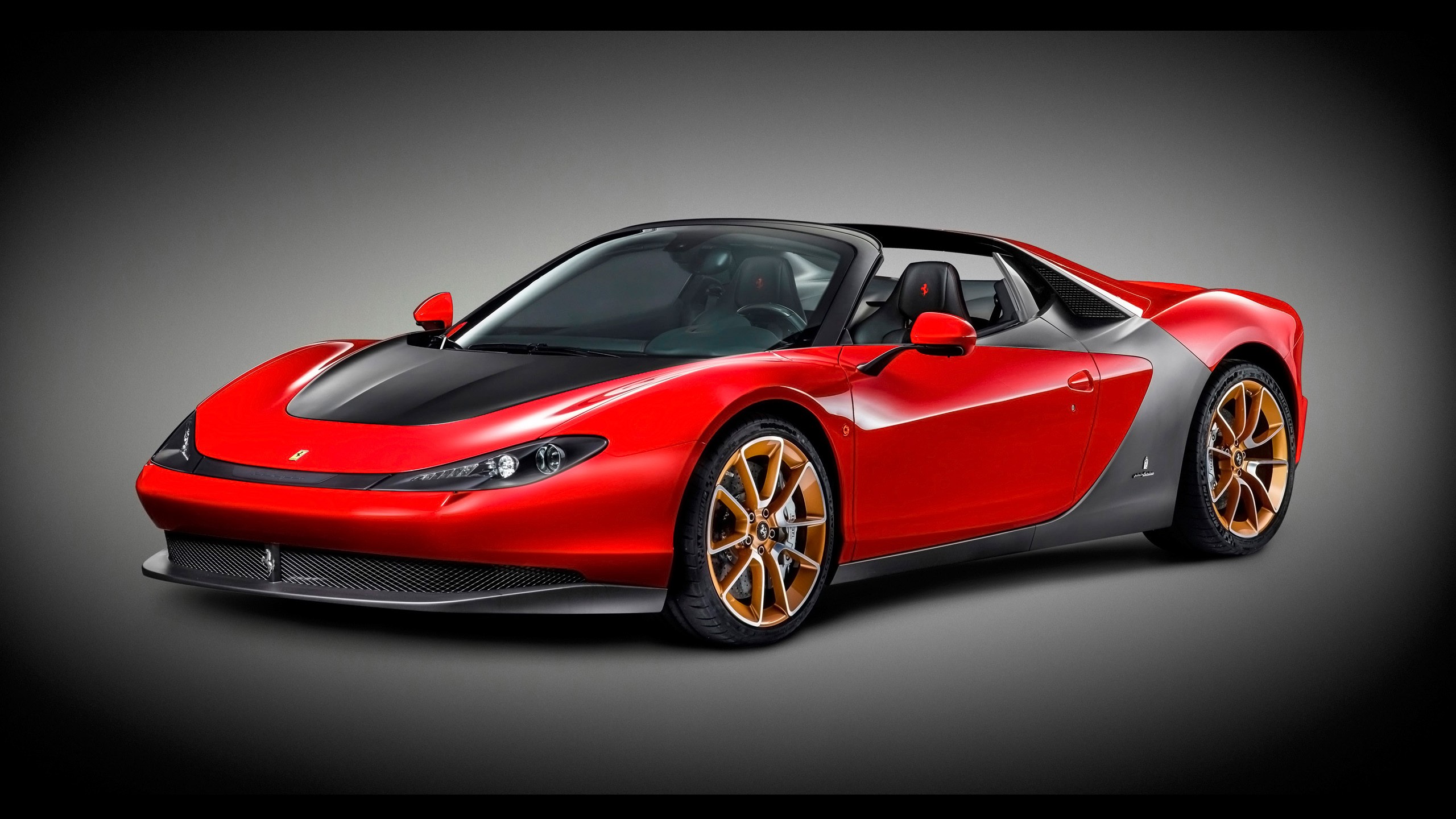 Ferrari Car Red Cars Vignette 2560x1440