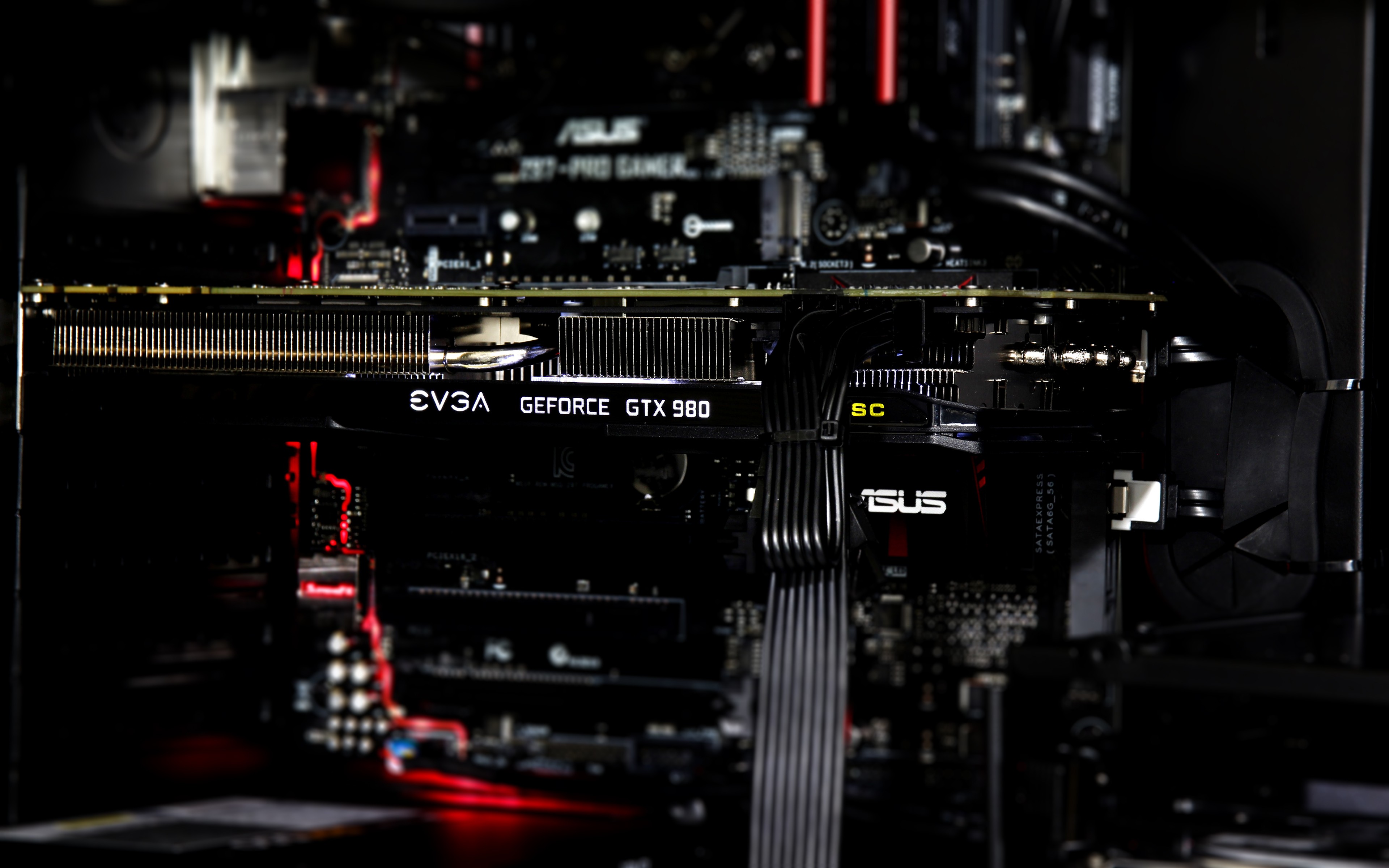 Computer Hardware GPUs Graphics Card GeForce EVGA ASUS PC Gaming Motherboards Tilt Shift Technology  3840x2400