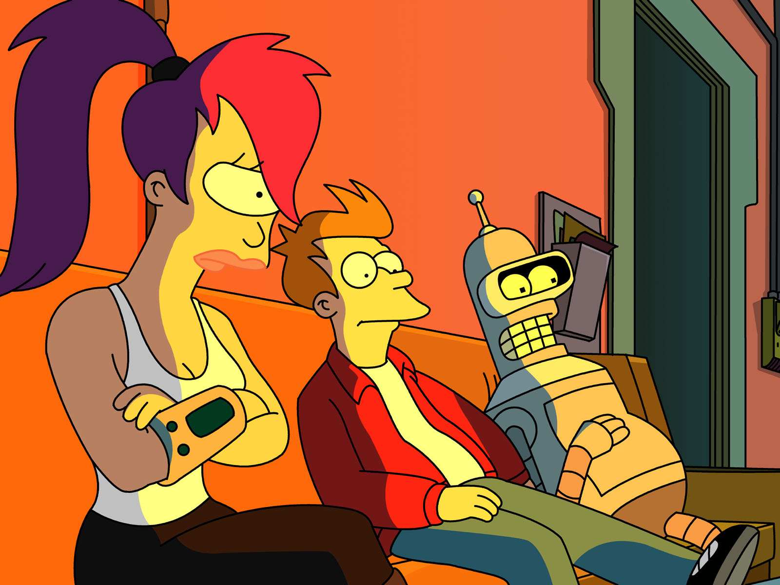 Futurama Leela Futurama Fry Futurama Bender Futurama 1600x1200