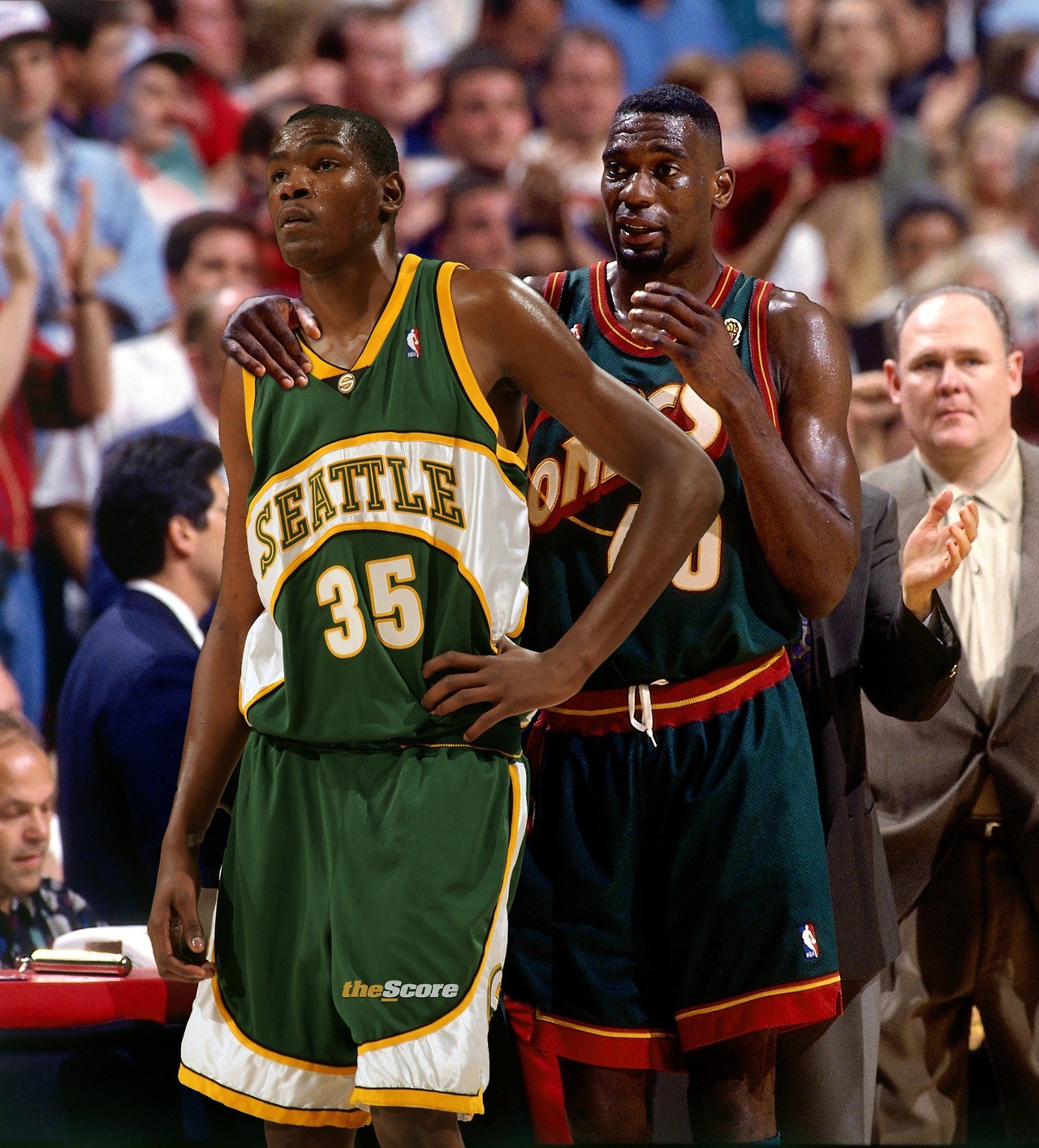 NBA Basketball Shawn Kemp Kevin Durant Seattle Seattle Supersonics 1280x1414