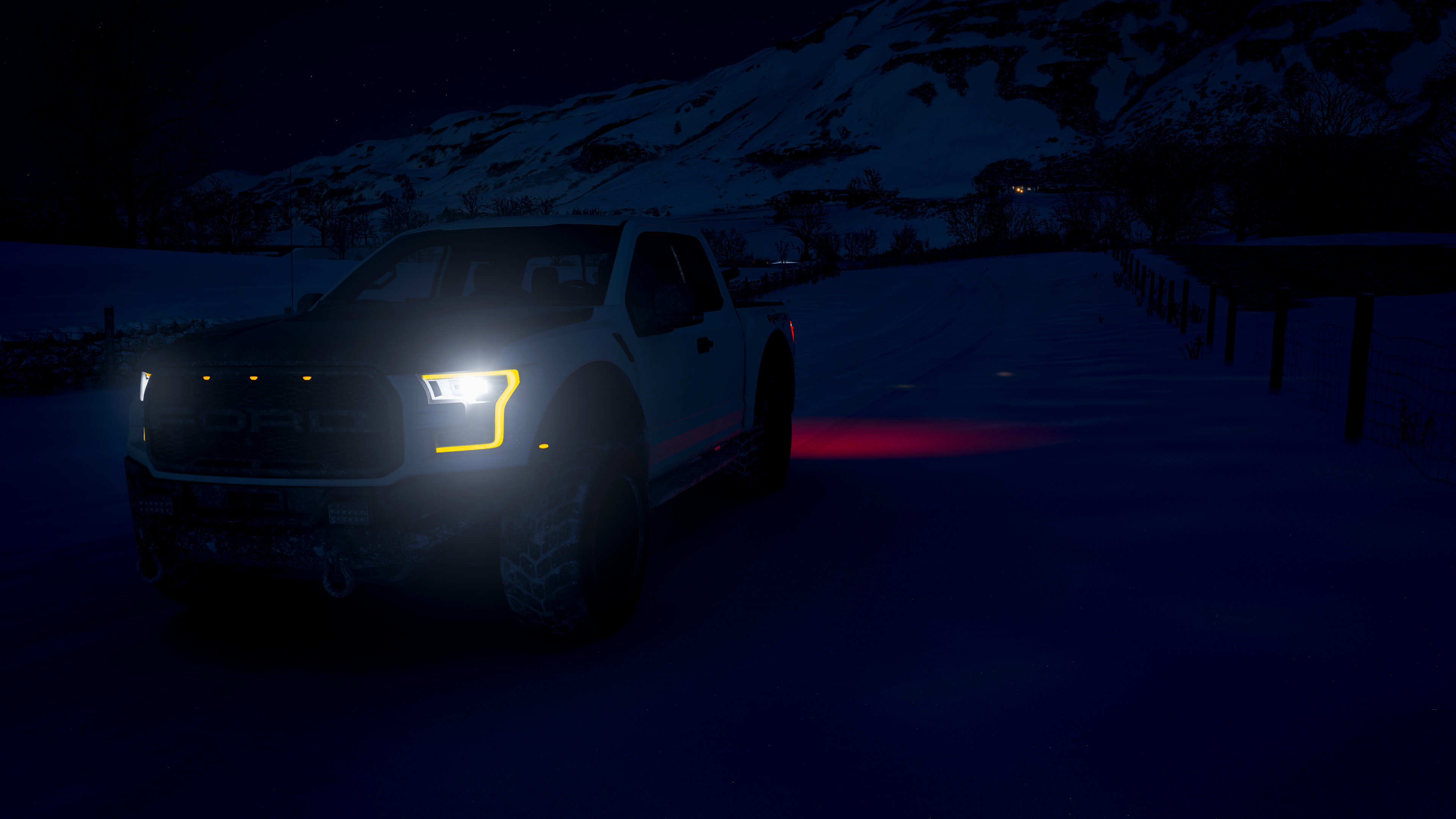 Forza Horizon 4 Ford Raptor Raptor Night Car Video Games Screen Shot 3840x2160