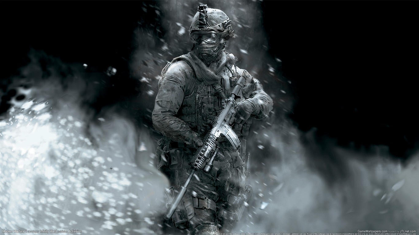 Video Games Call Of Duty Modern Warfare 2 Weapon Digital Art Call Of Duty 1366x768