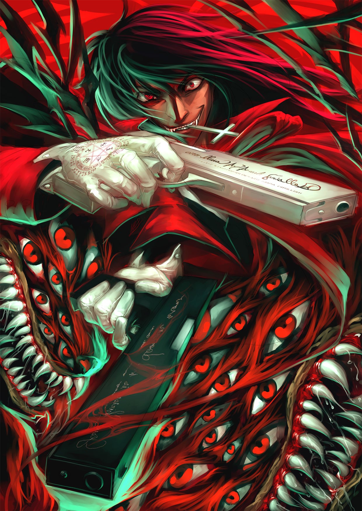 Hellsing Alucard Anime Pistol Vampires 1240x1753
