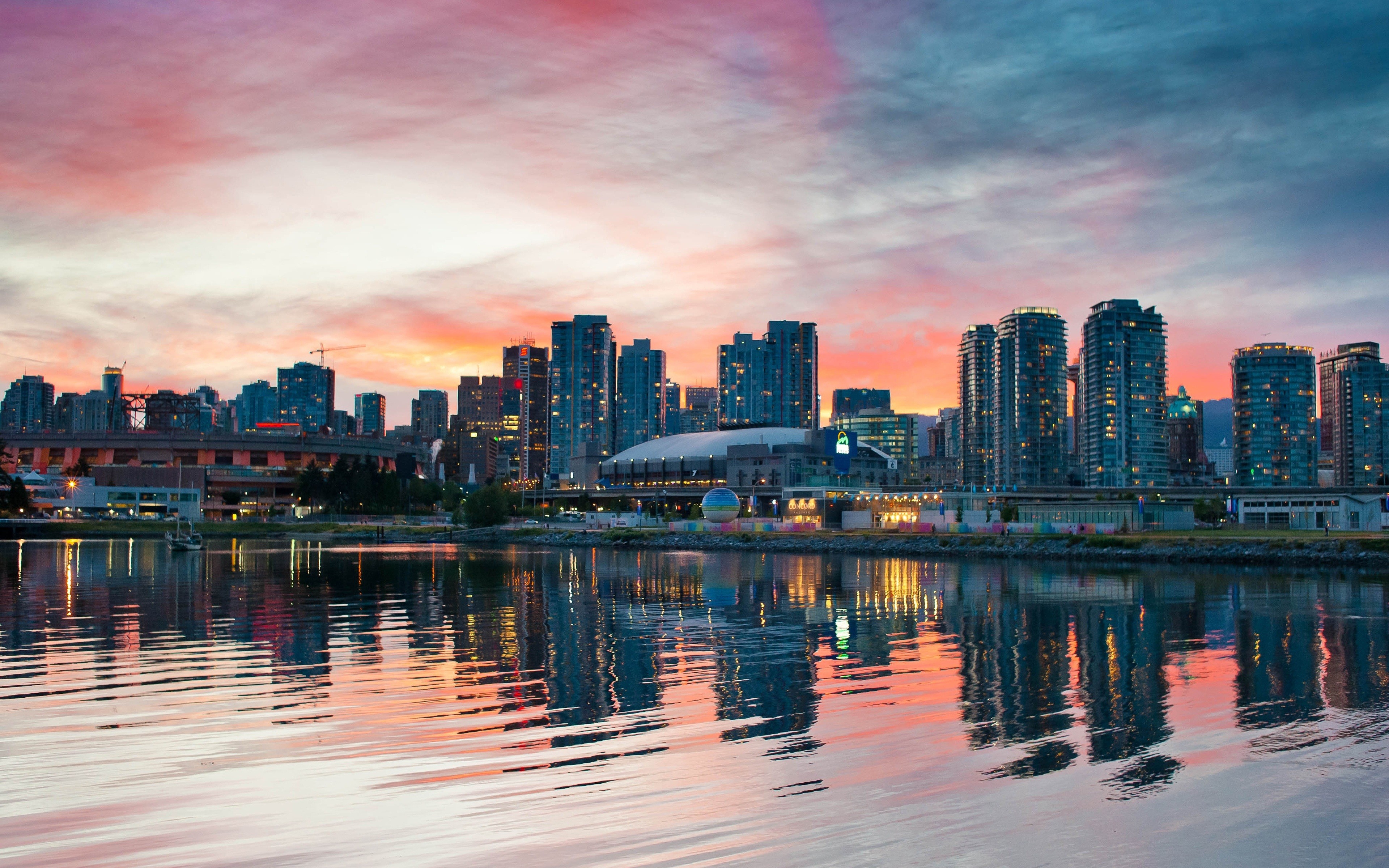 Cityscape Sunset Vancouver 3840x2400