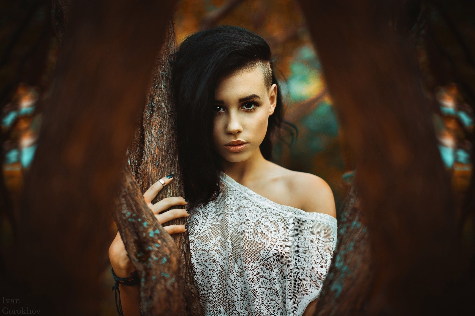 Ivan Gorokhov Women Women Outdoors Trees Face Portrait Model 500px Aliya Lando 1600x1067