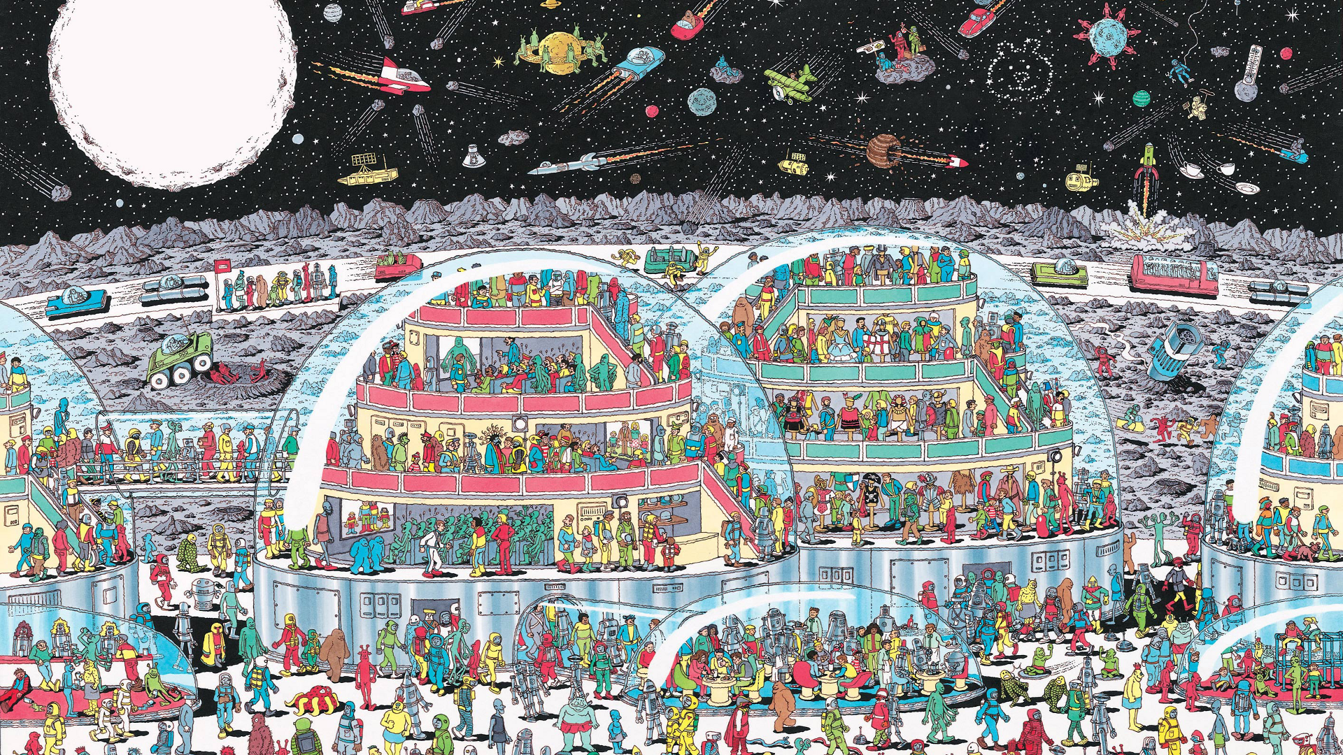 Waldo Puzzles Cartoon 1920x1080