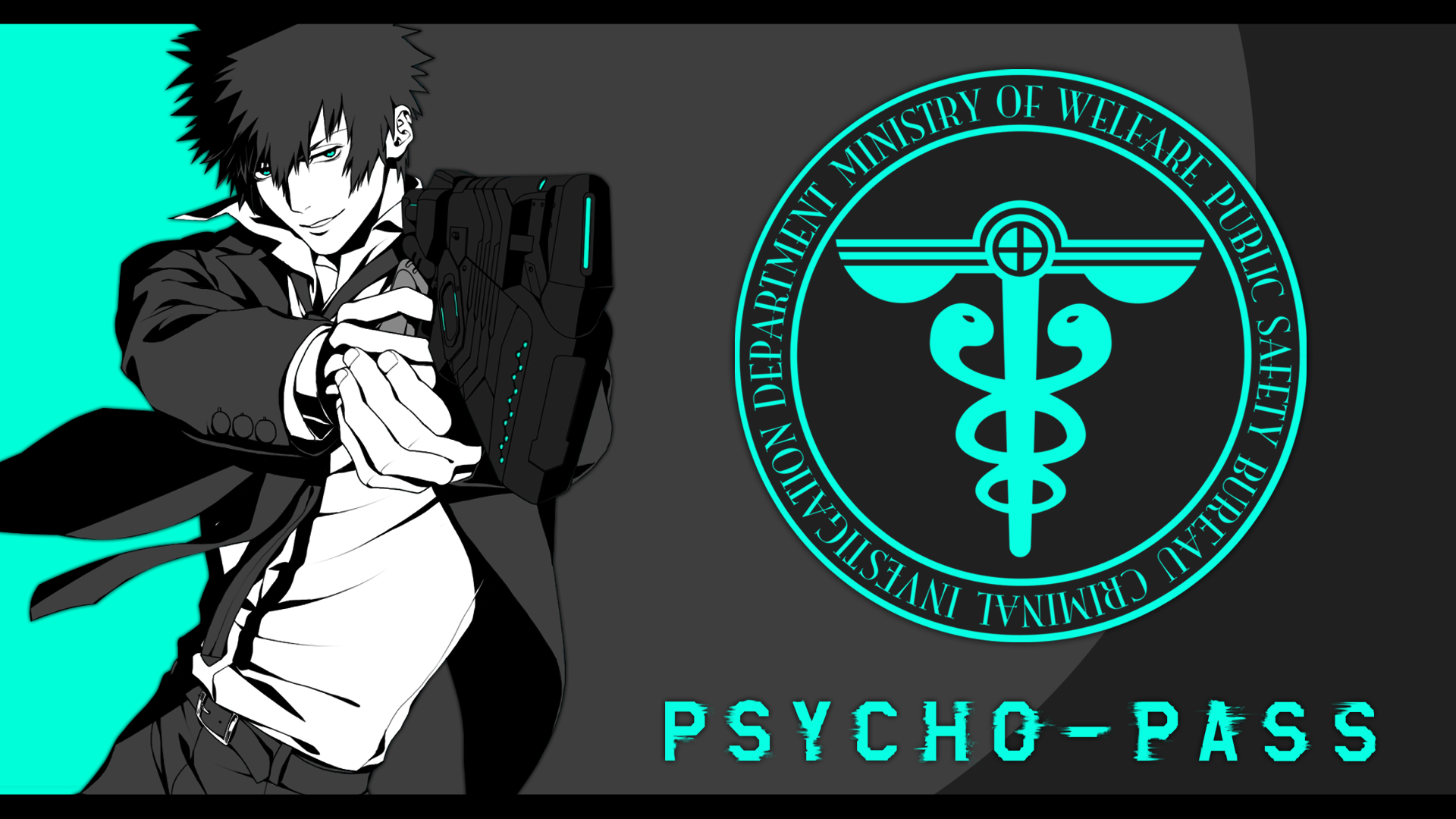 Psycho Pass Shinya Kogami Anime Anime Boys Turquoise 1920x1080
