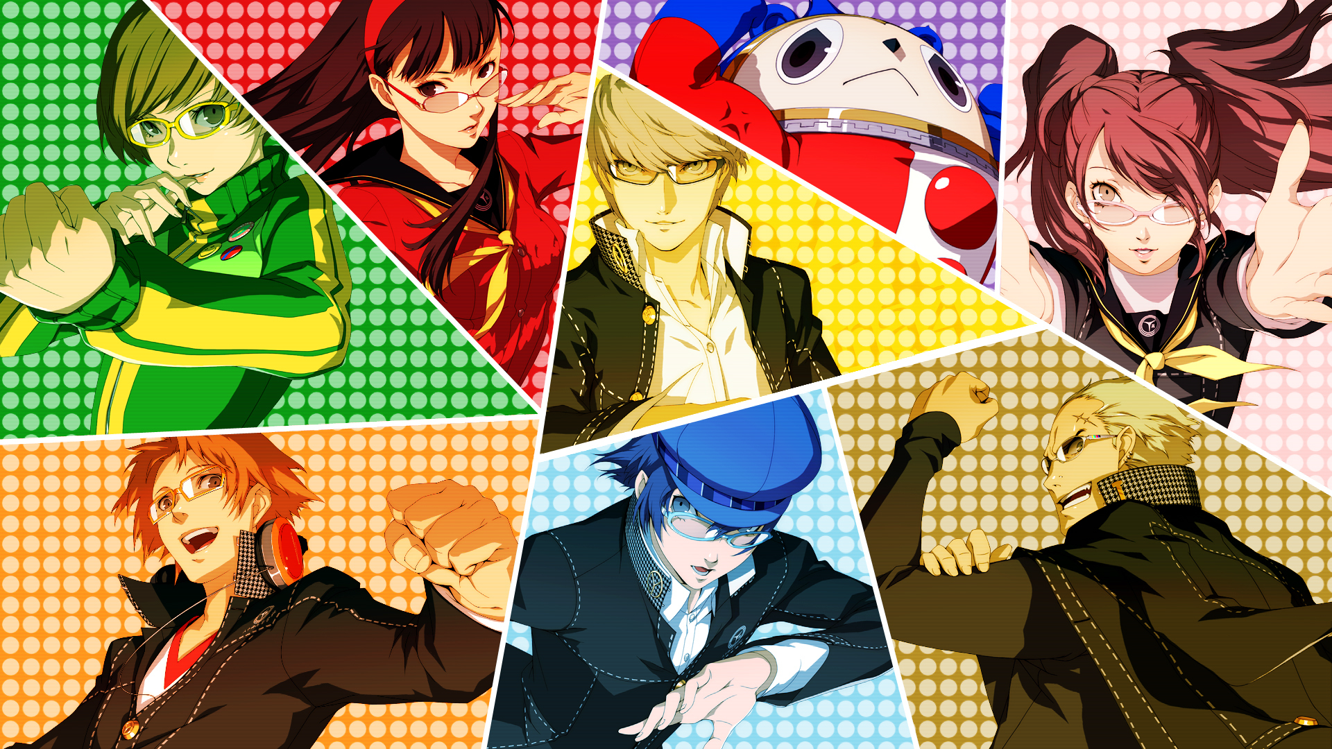 Persona 4 Satonaka Chie Amagi Yukiko Hanamura Yosuke Shirogane Naoto Kujikawa Rise Tatsumi Kanji 1920x1080