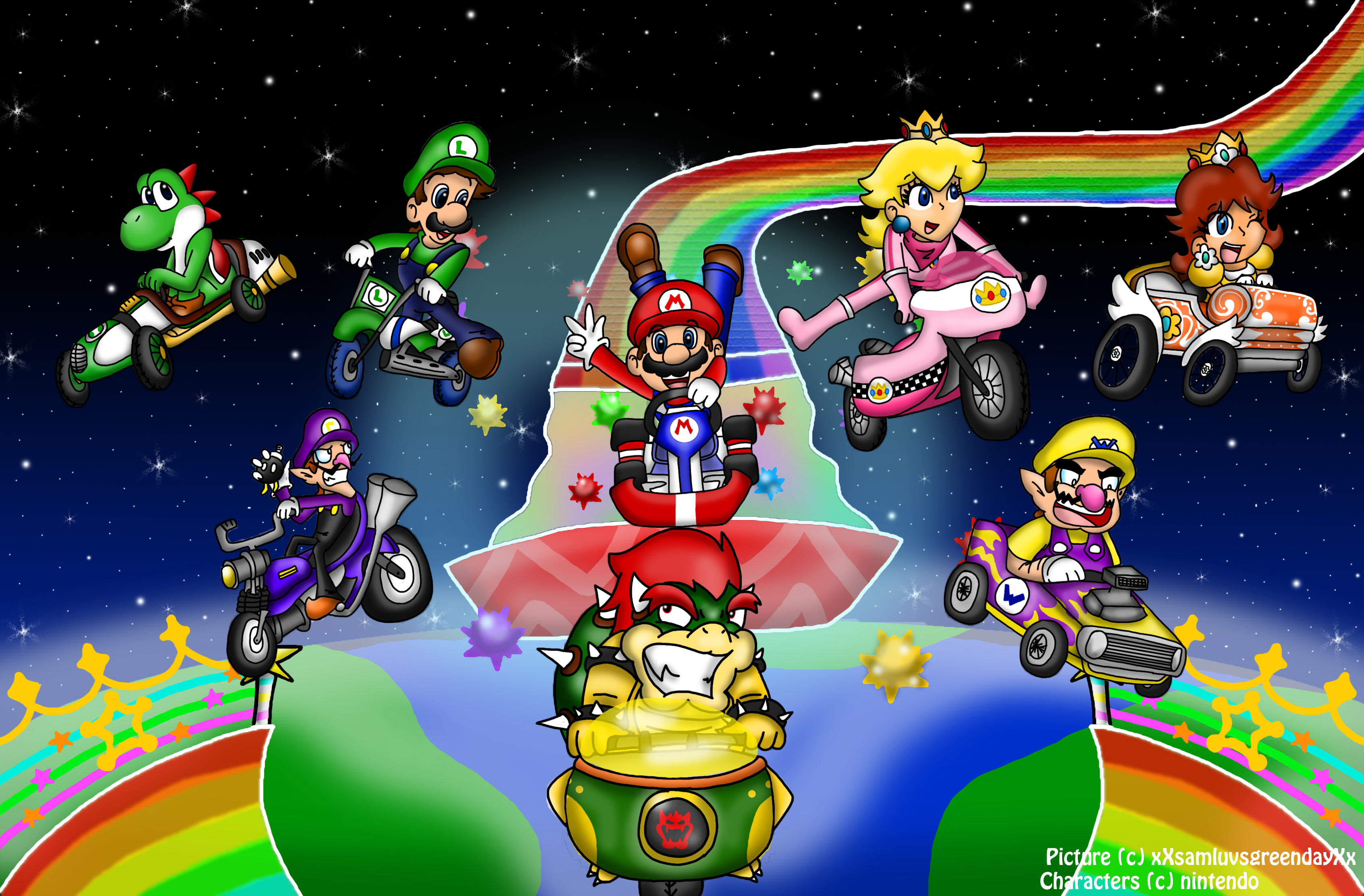 Video Game Mario Kart Wii 3384x2224