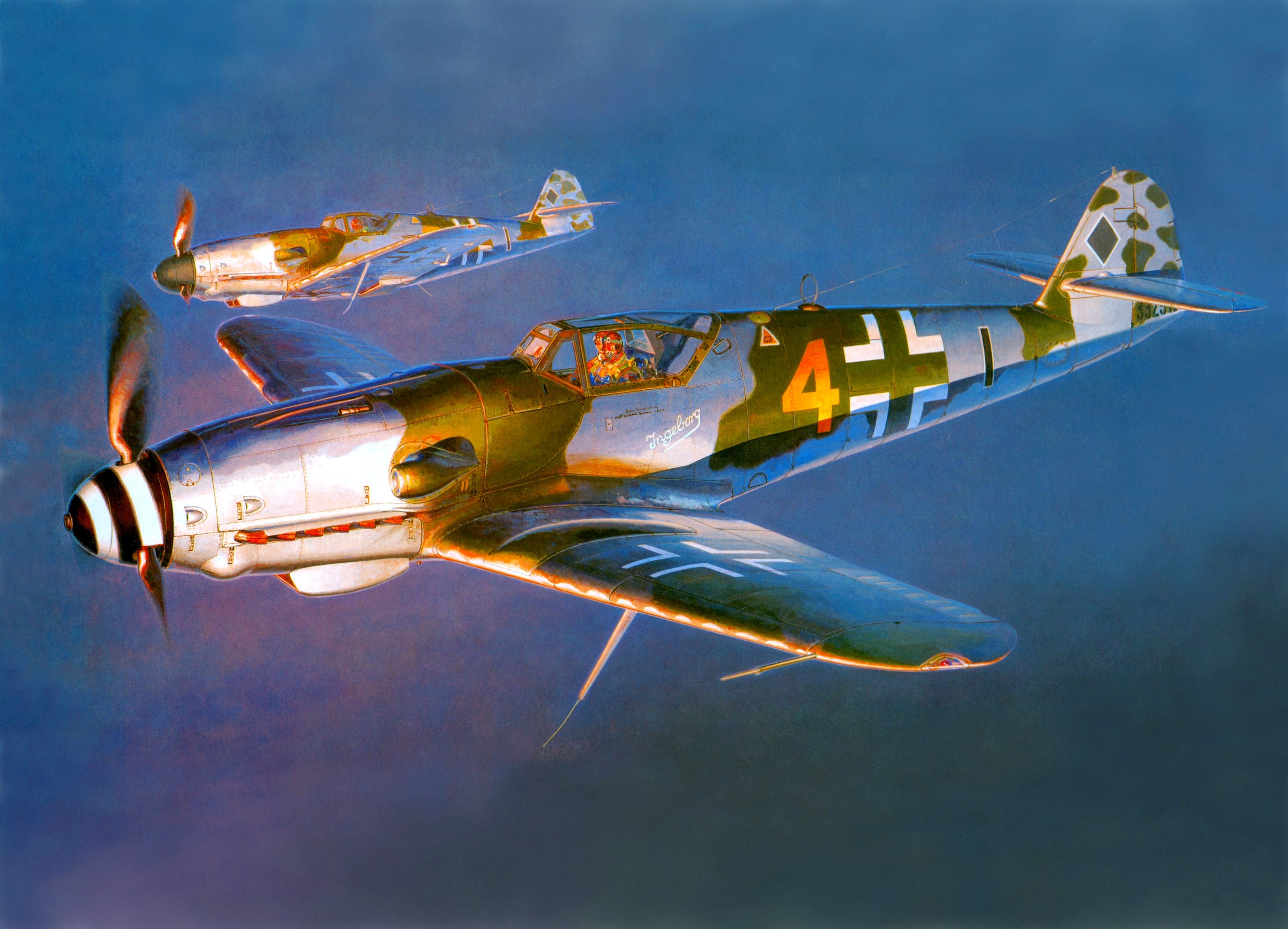 Messerschmitt Messerschmitt Bf 109 World War Ii Germany Military Aircraft Military Aircraft Luftwaff 4104x2960