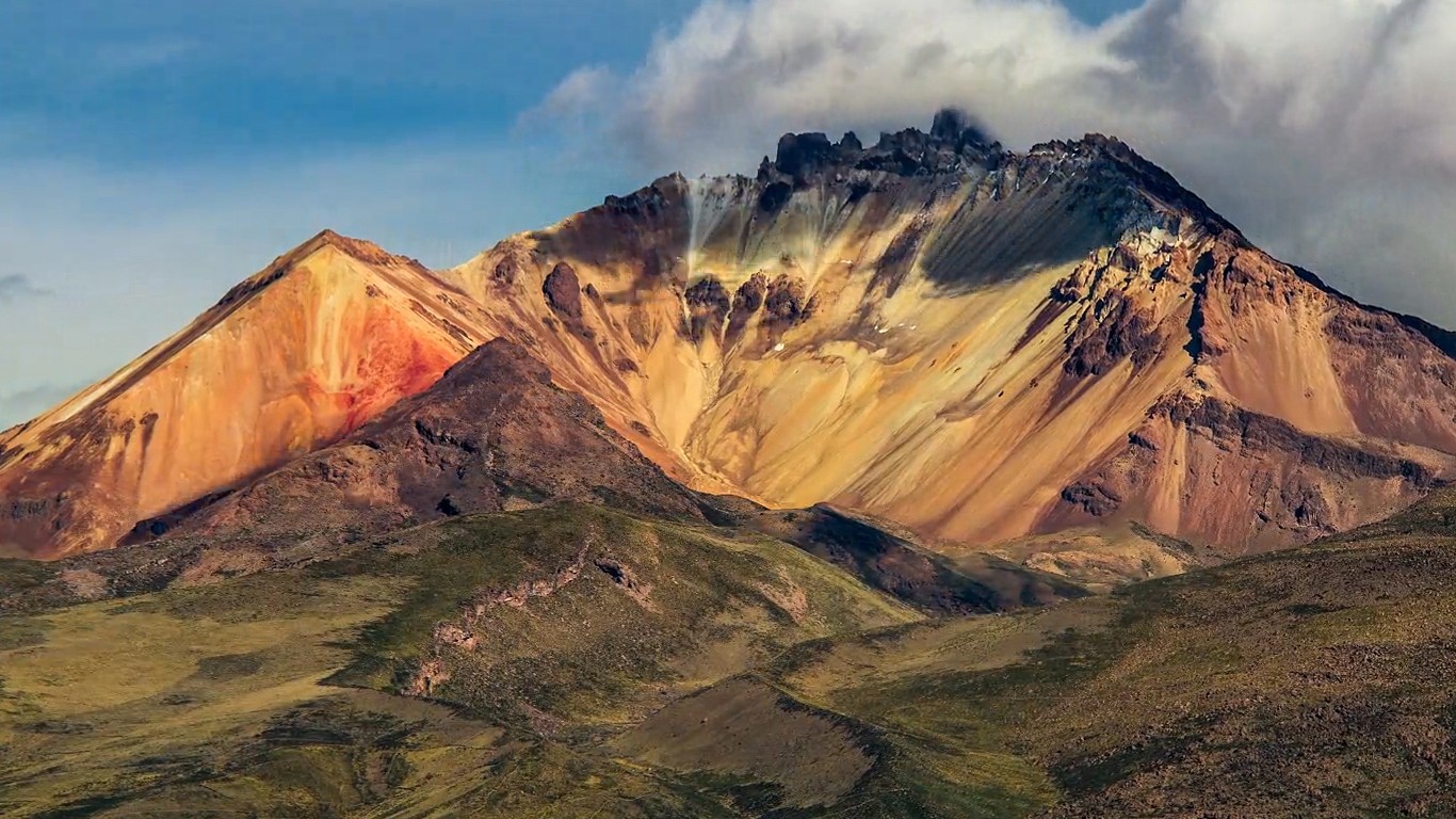 Nature Landscape Mountains Volcano Bolivia 1366x768